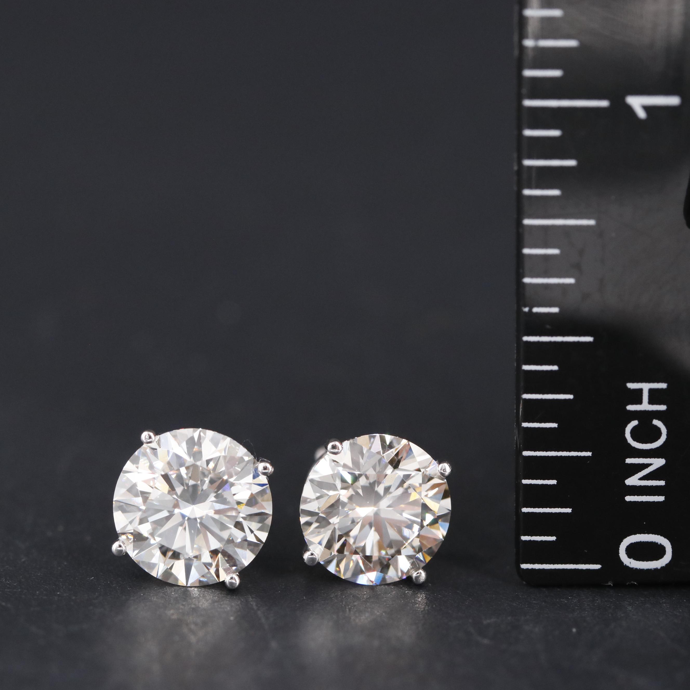 14K 3.95 CTW Lab Grown Diamond Stud Earrings