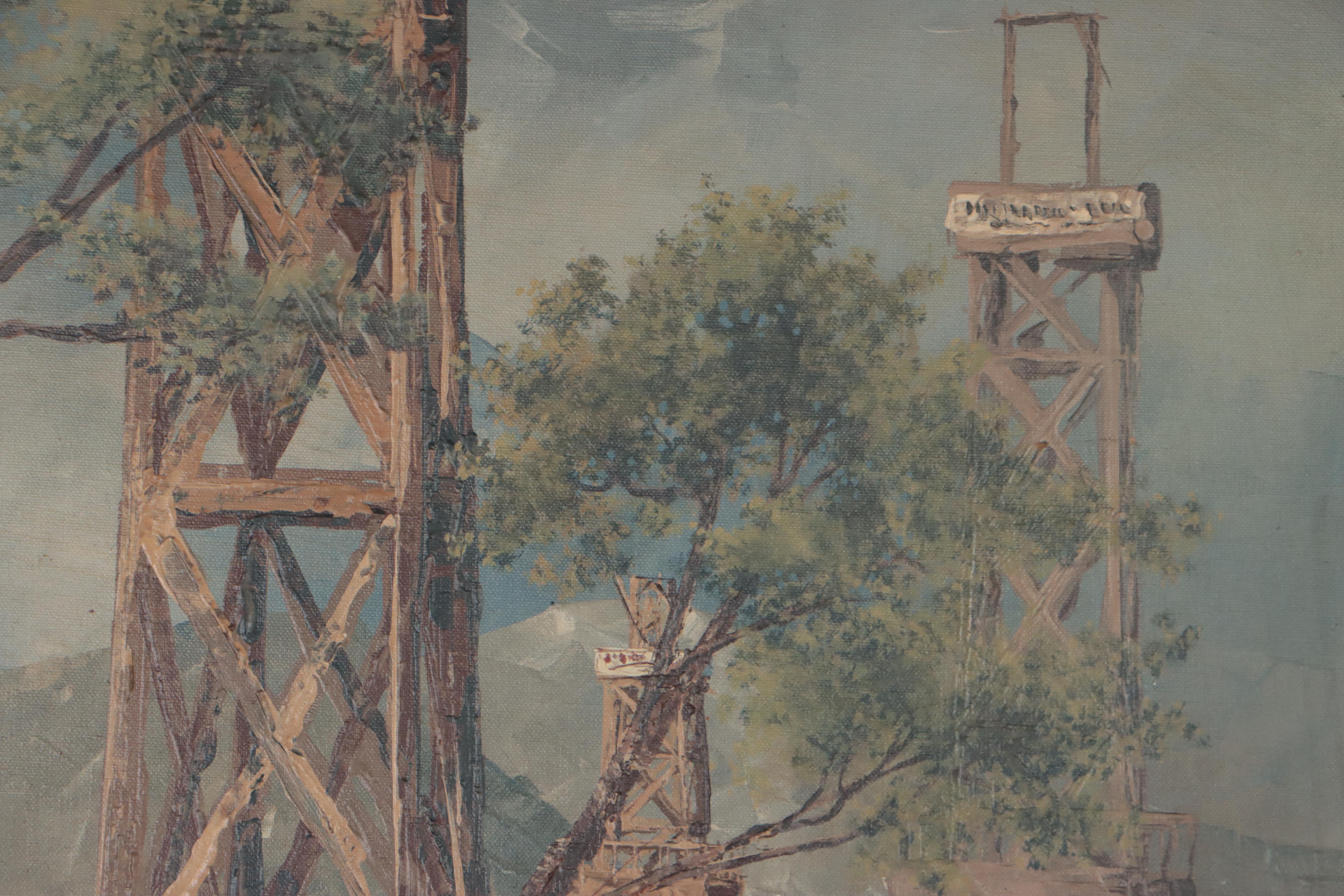 Richard Bagguley Oil Painting of a Picnic