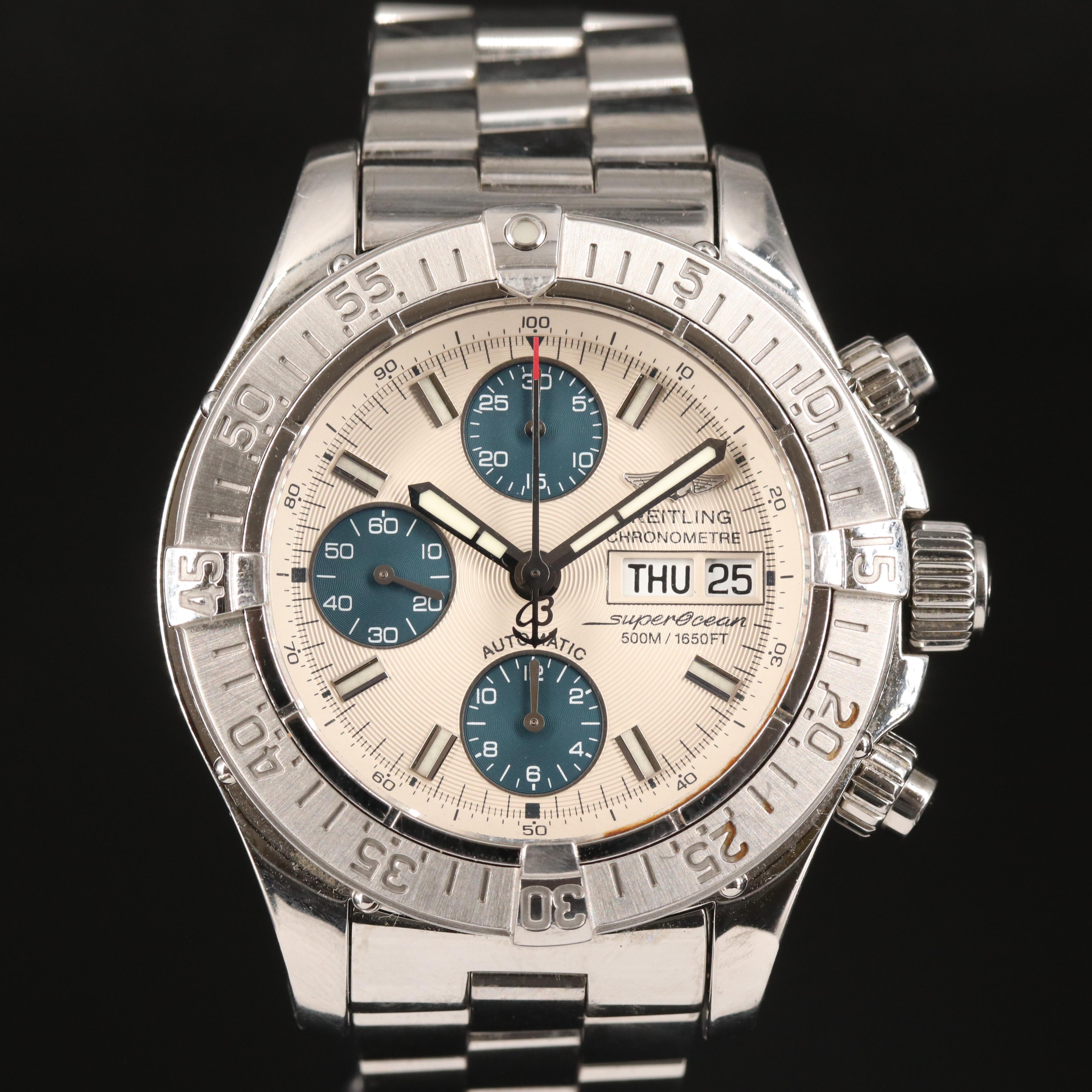 Breitling Superocean 500 Stainless Steel Watch