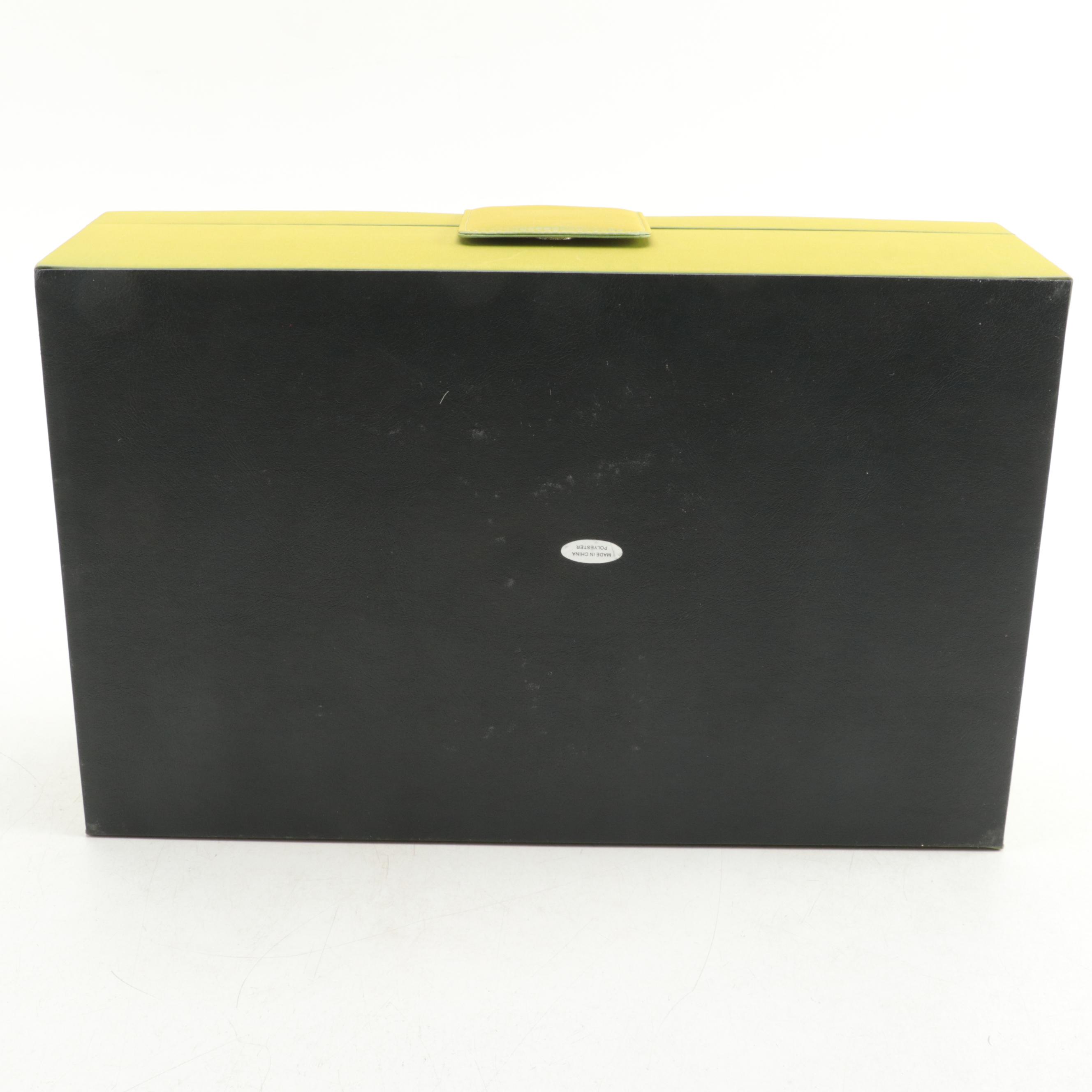 Rowallan of Scotland Peridot Polyester Jewelry Box Set and Train Case