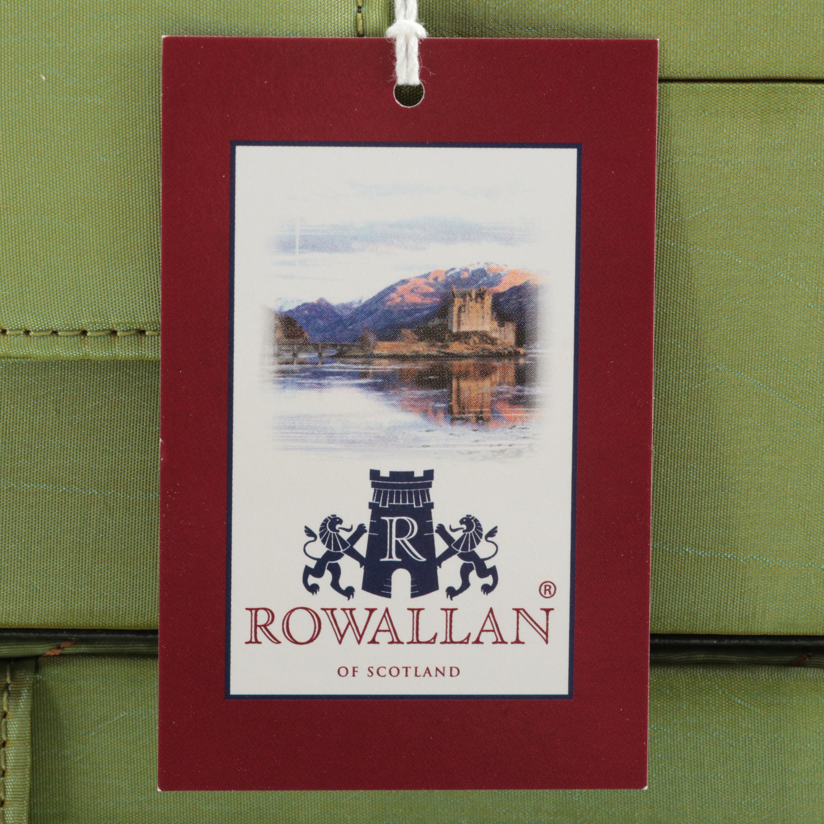 Rowallan of Scotland Peridot Polyester Jewelry Box Set and Train Case