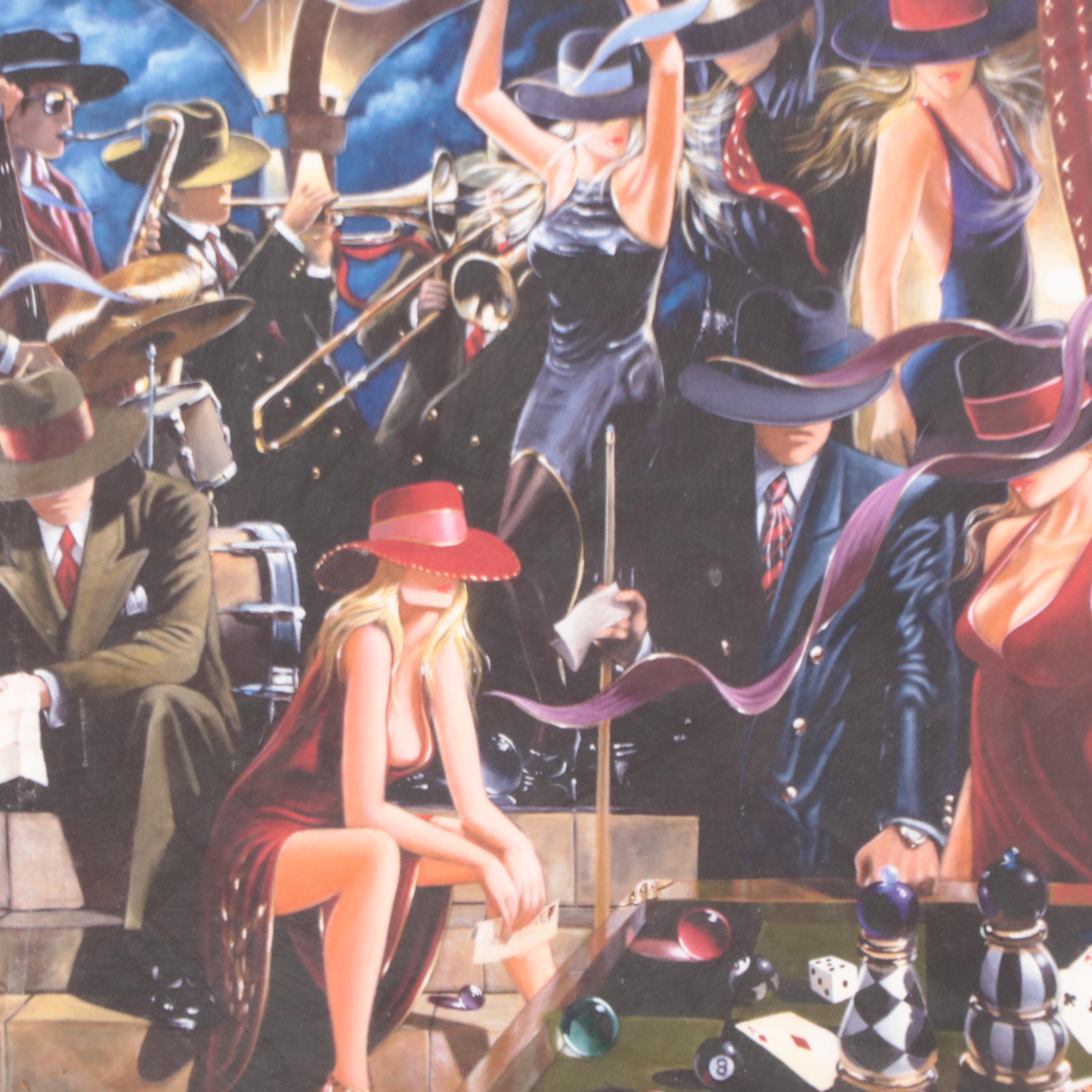 Victor Ostrovsky Giclée "End Game," 21st Century