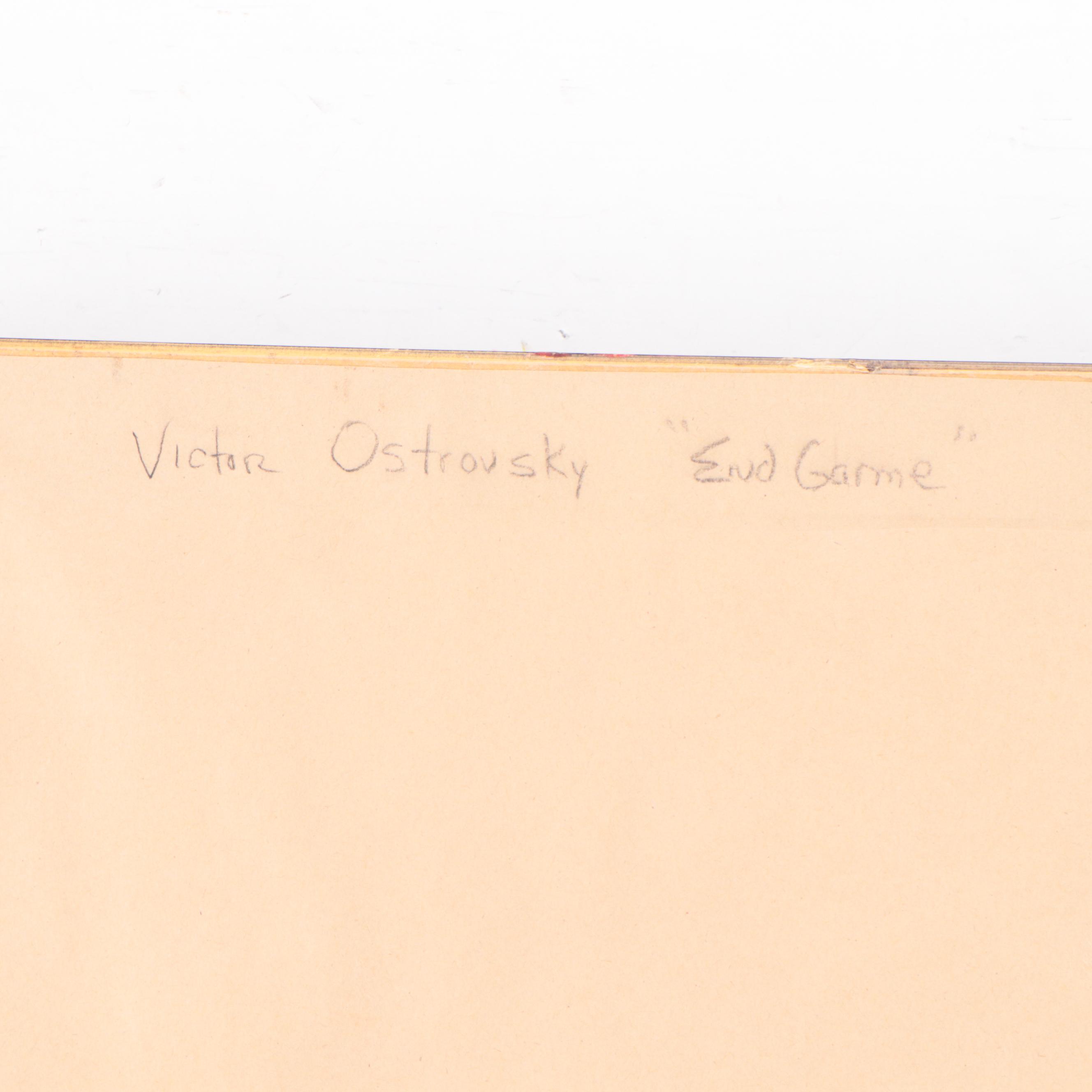 Victor Ostrovsky Giclée "End Game," 21st Century