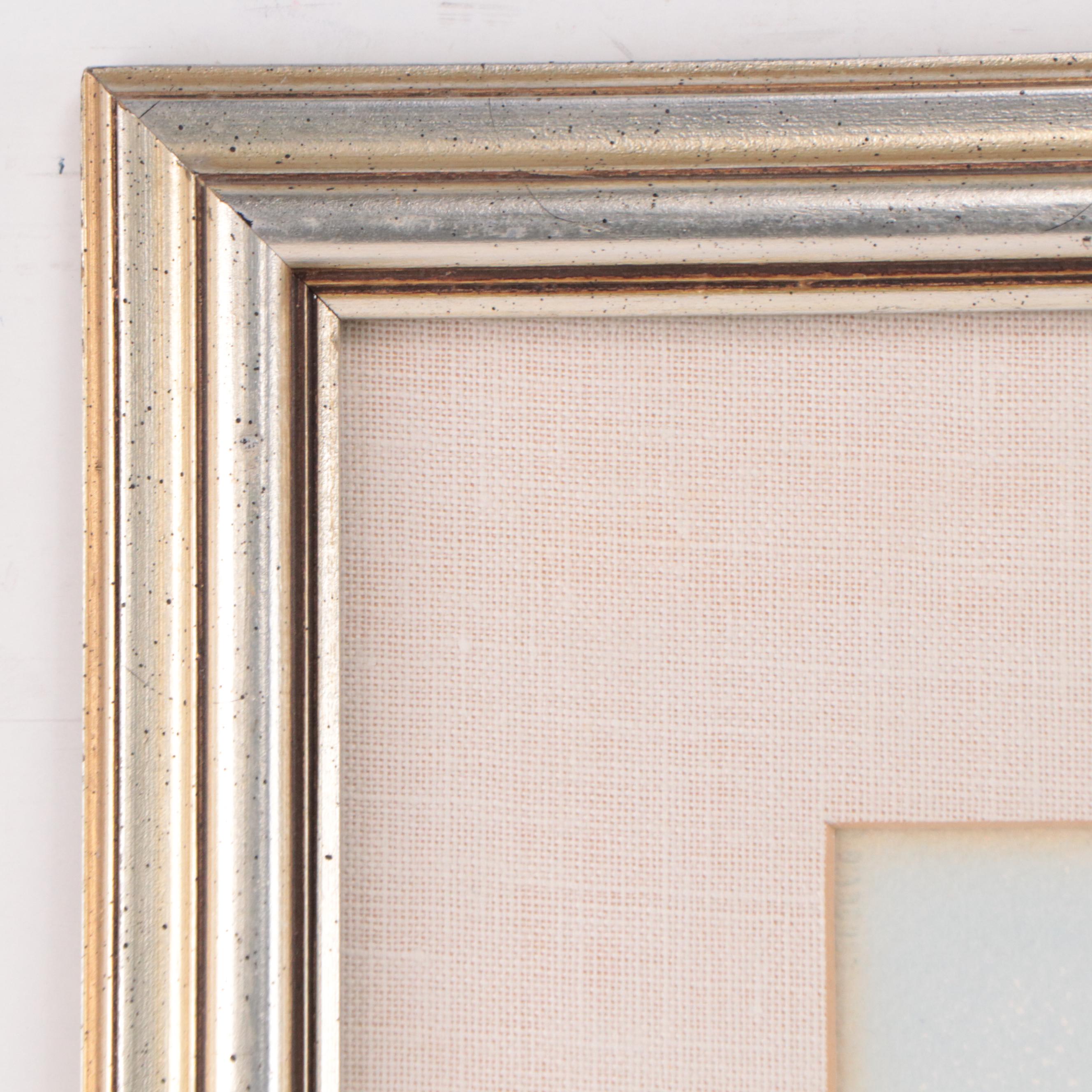 Watercolor Painting of Flowering Branch