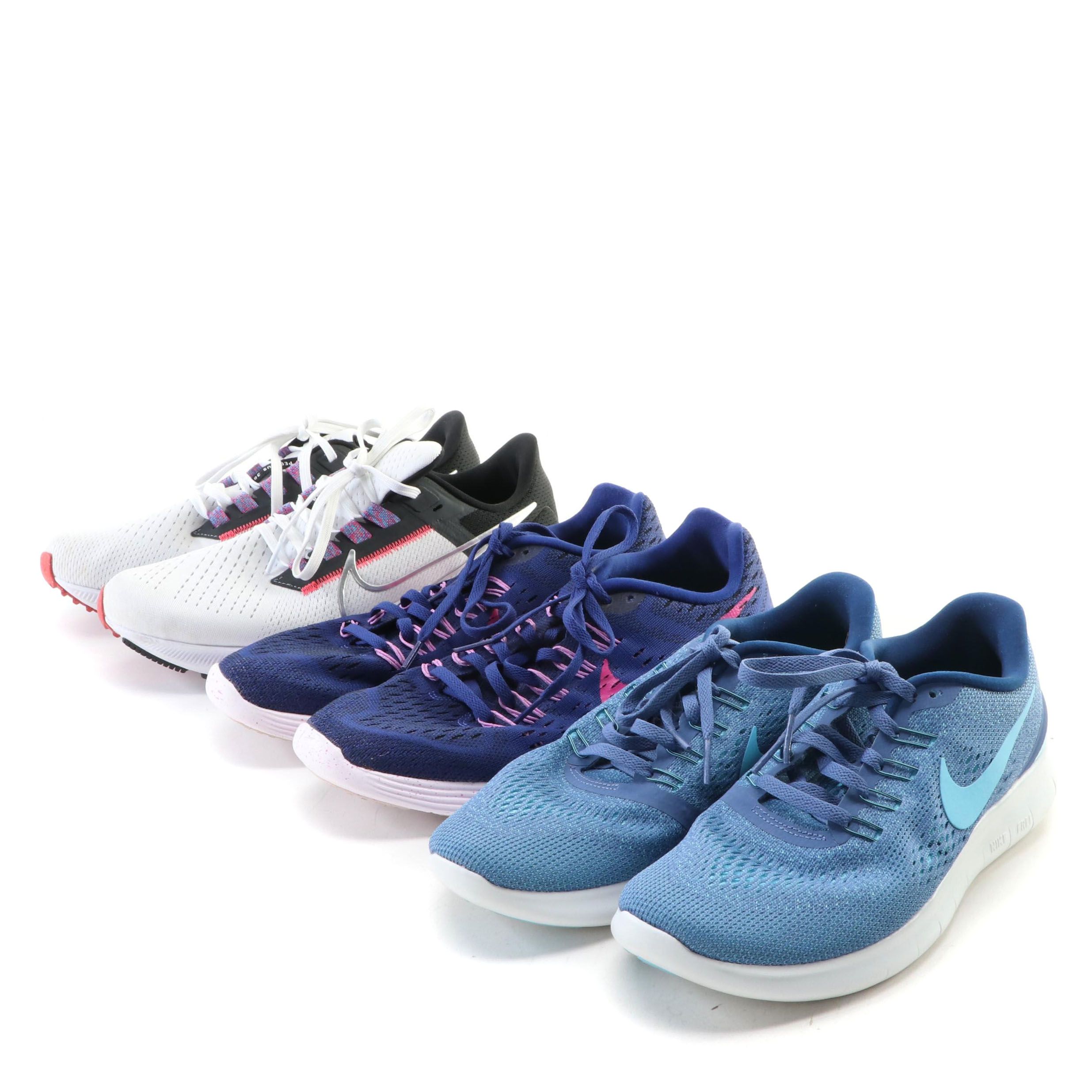 Women's Nike Running Shoes in Various Sizes