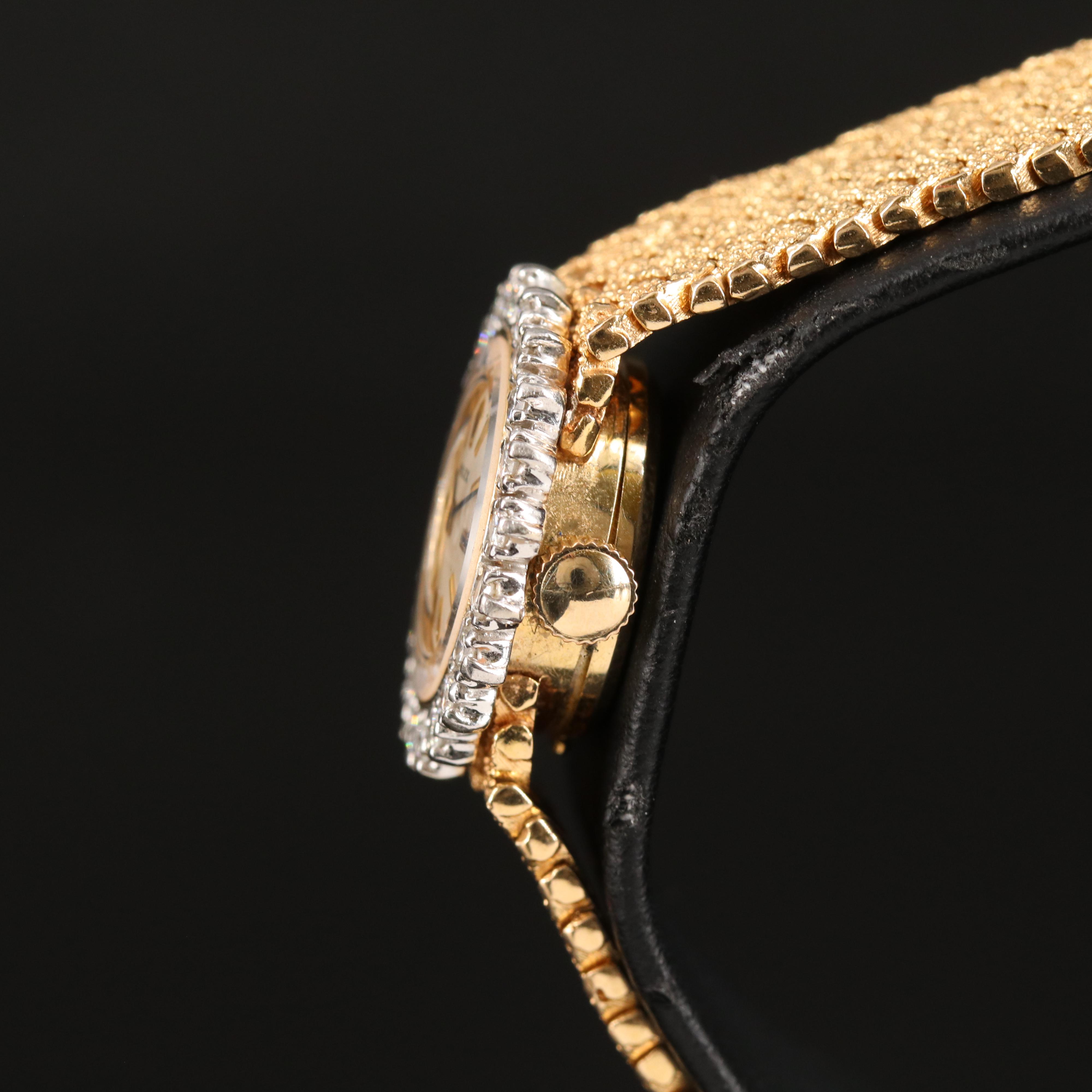 14K Rolex Orchid Diamond Bezel Watch