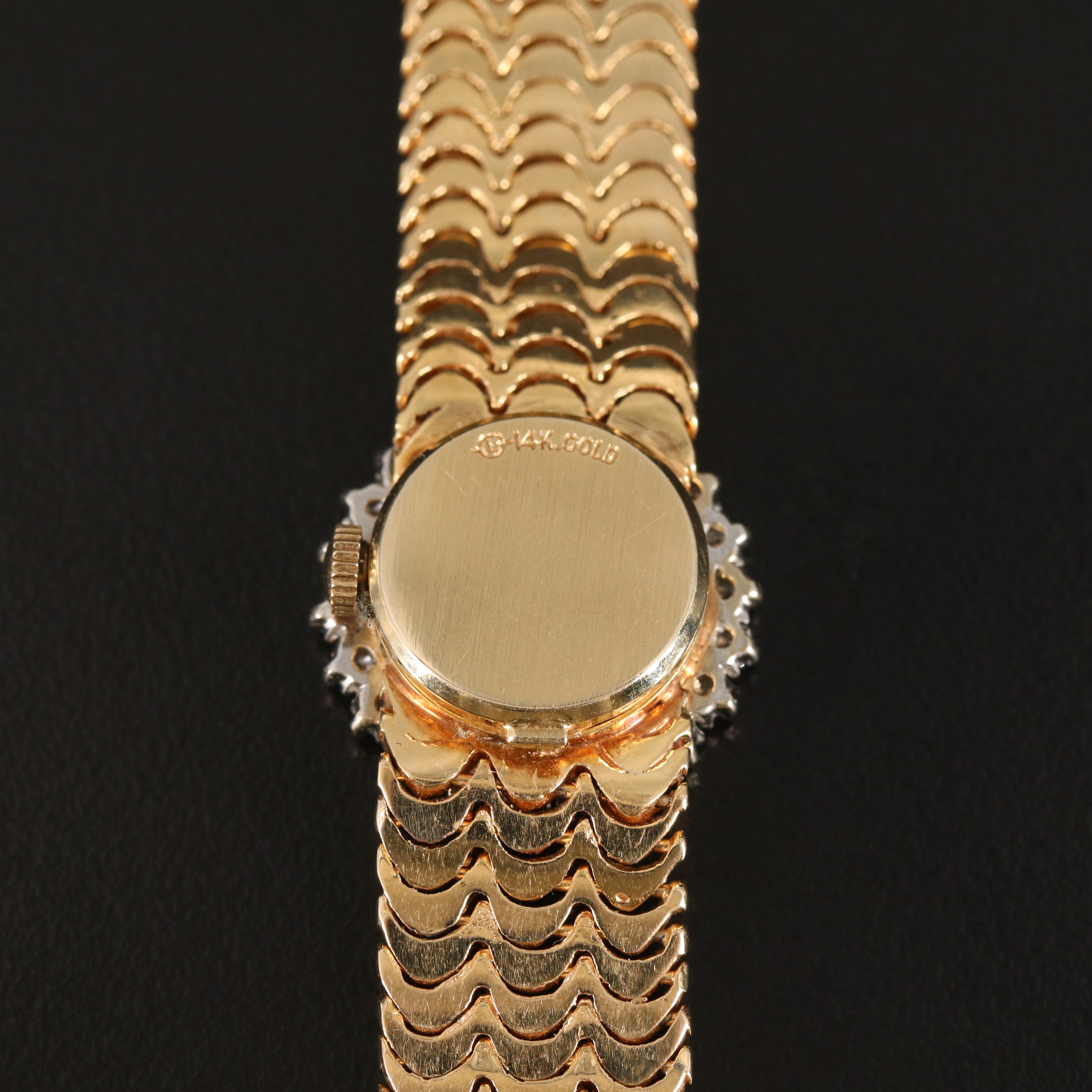 14K Rolex Orchid Diamond Bezel Watch