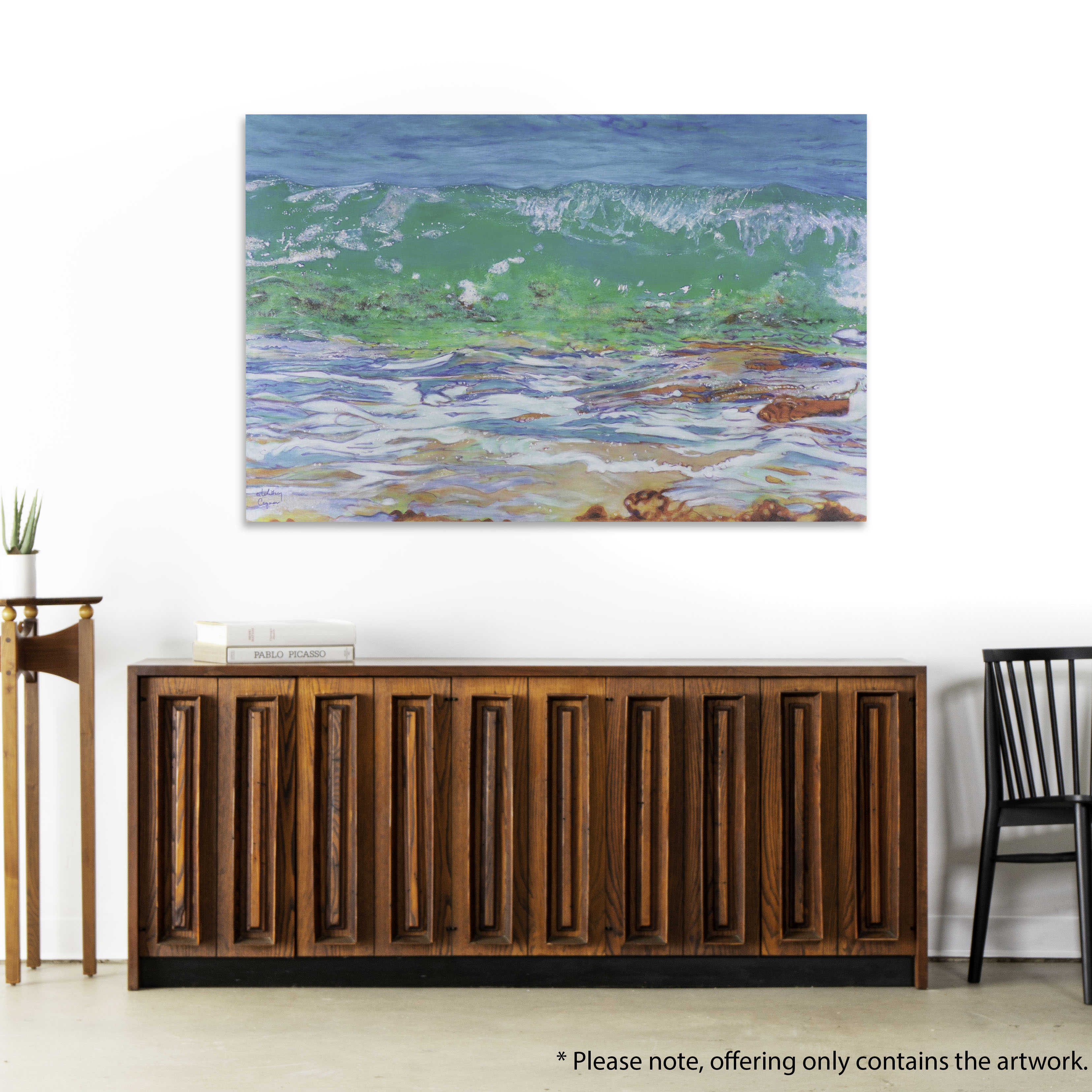 Giclée After CE Whitney "Surf On The Rocks"