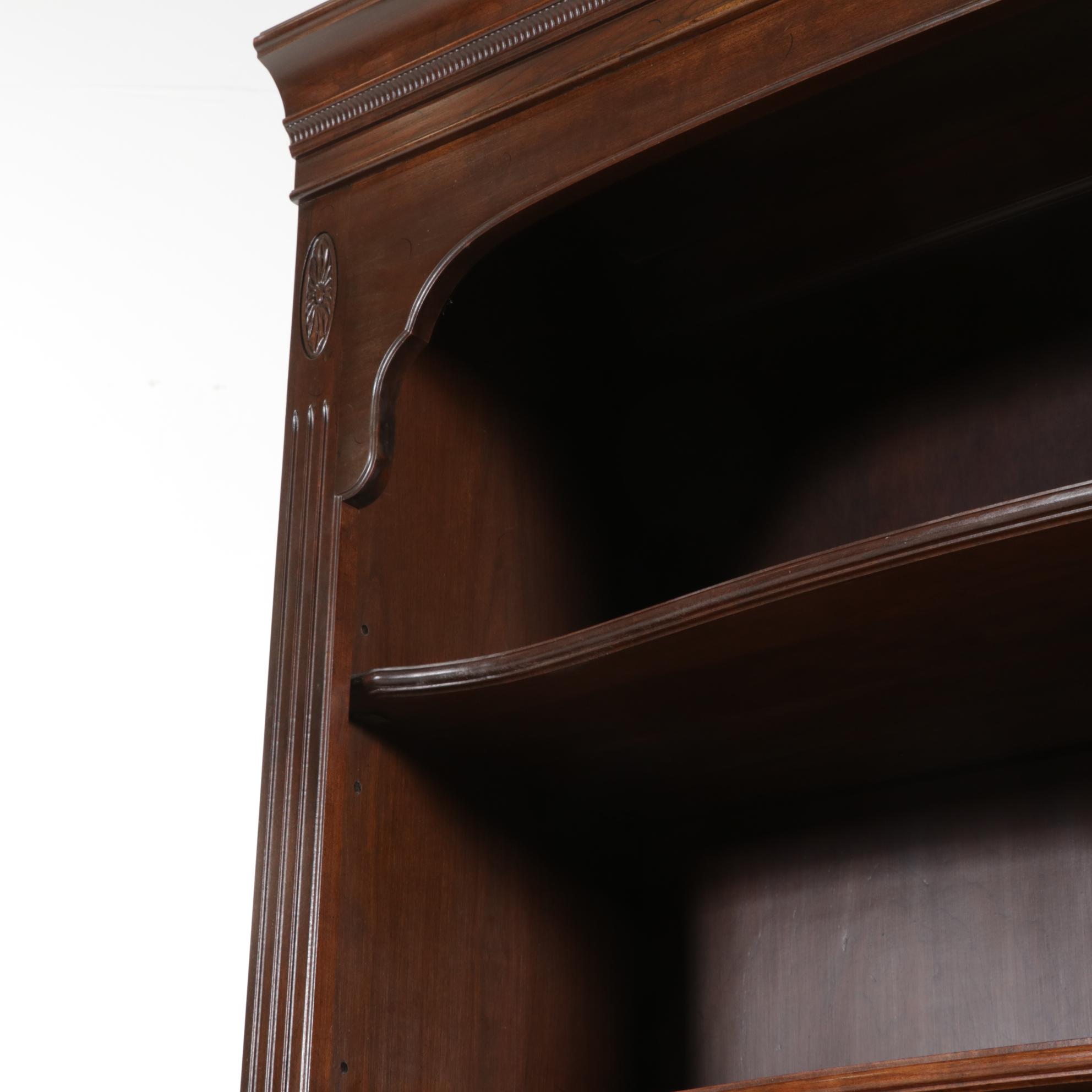 Ethan Allen "Georgian Court" Neoclassical Style Cherry Bookcase, 1970s