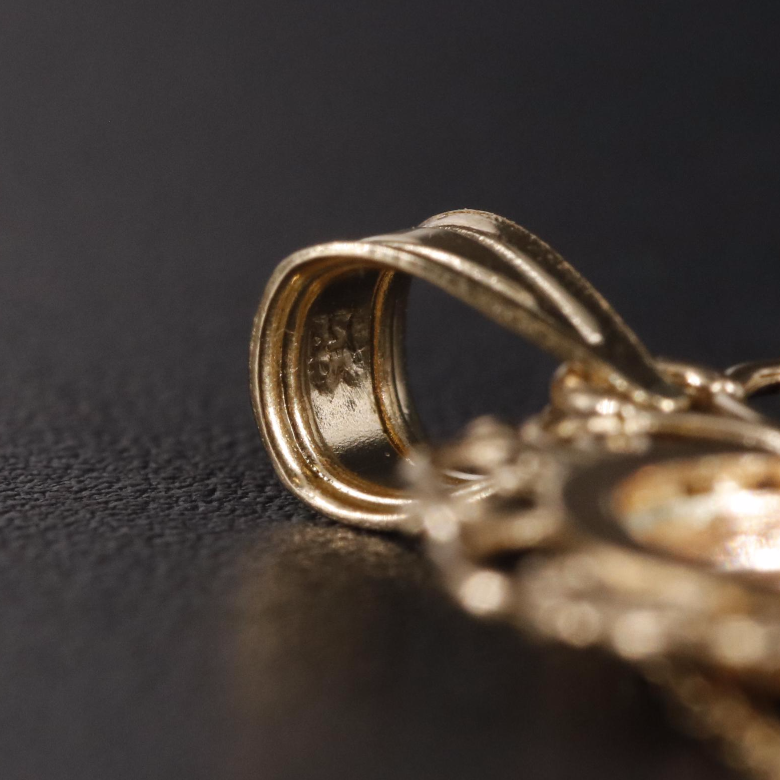 14K Rope Chain Multicolor Cupid Heart Pendant Necklace