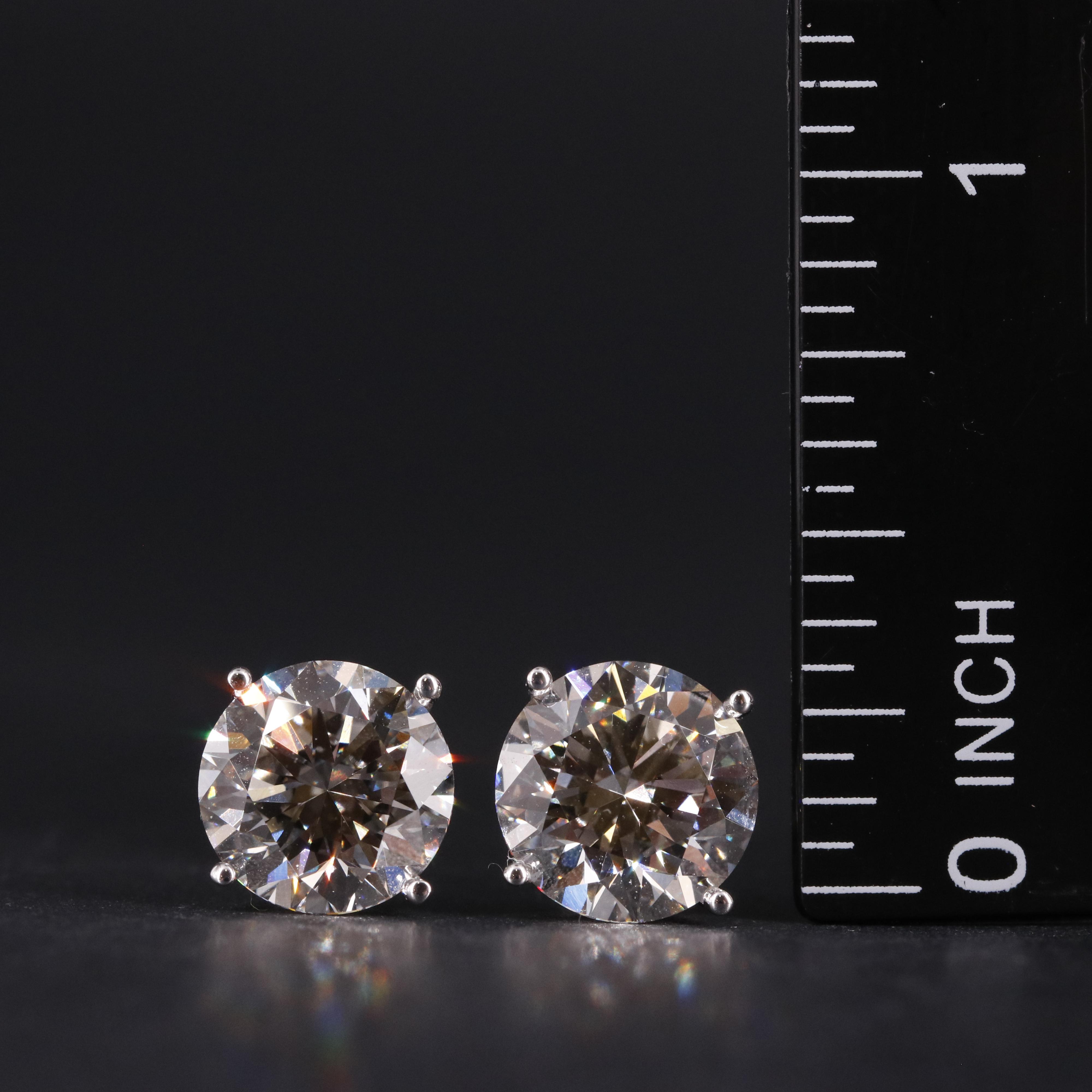 14K 5.95 CTW Lab Grown Diamond Stud Earrings