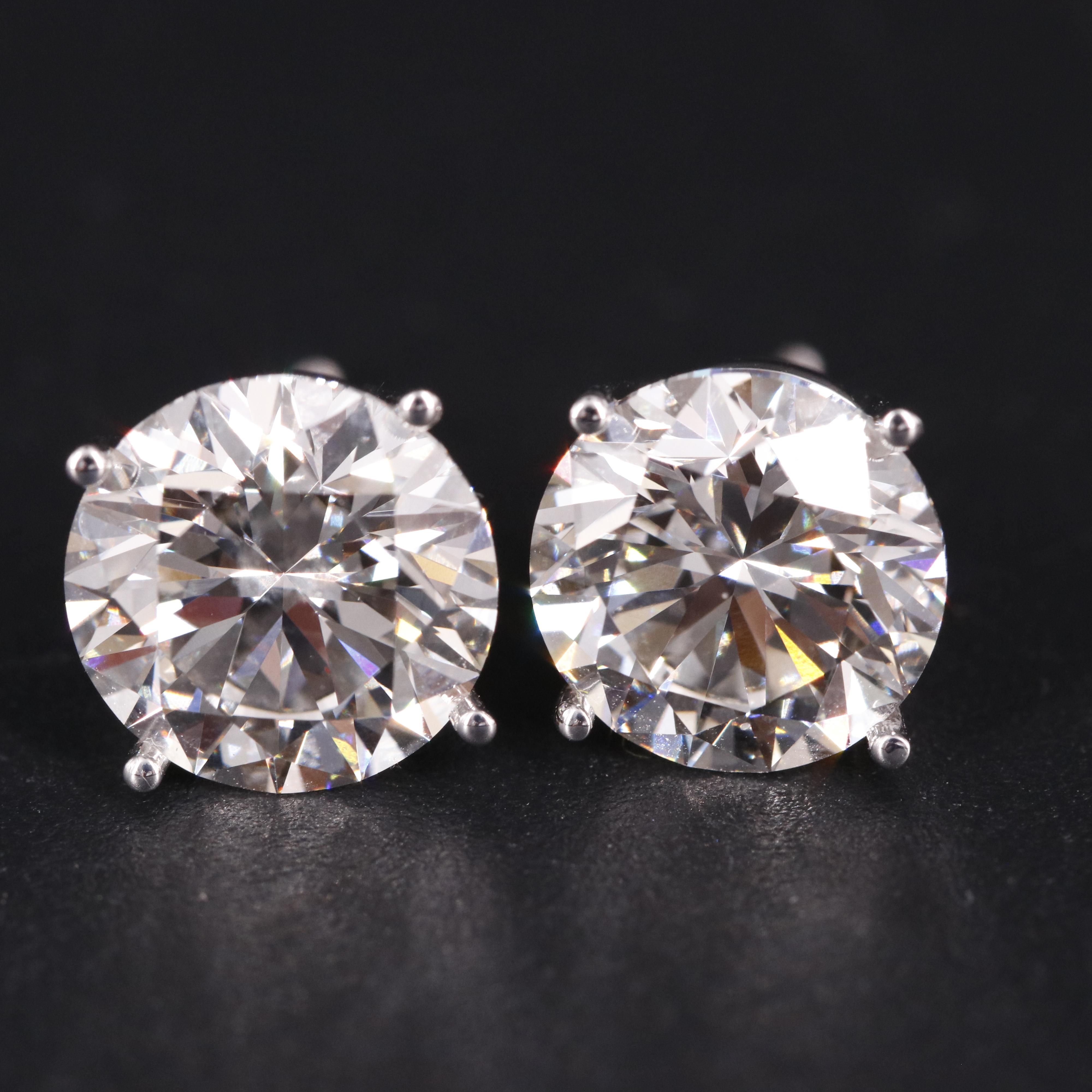 14K 5.95 CTW Lab Grown Diamond Stud Earrings