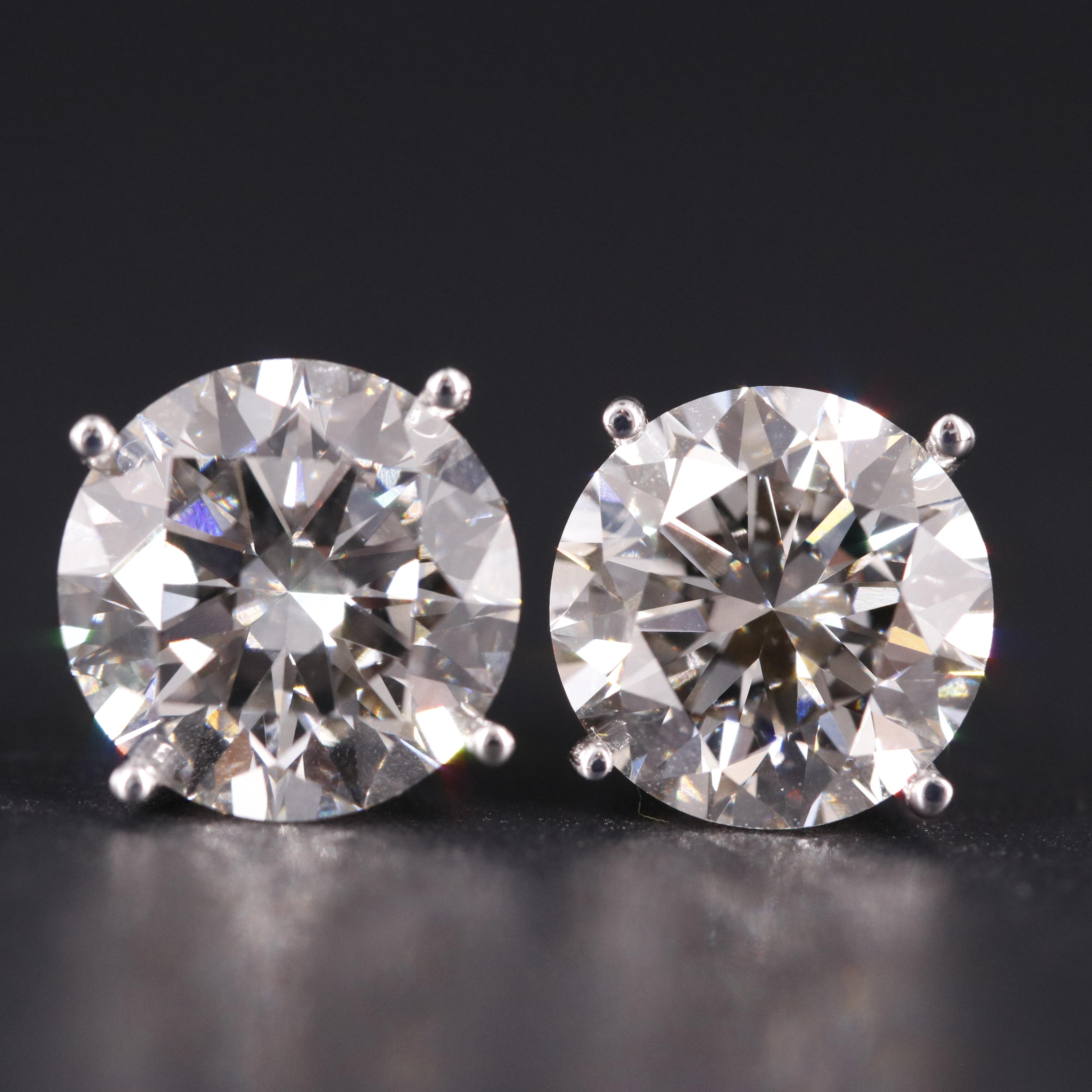 14K 5.95 CTW Lab Grown Diamond Stud Earrings