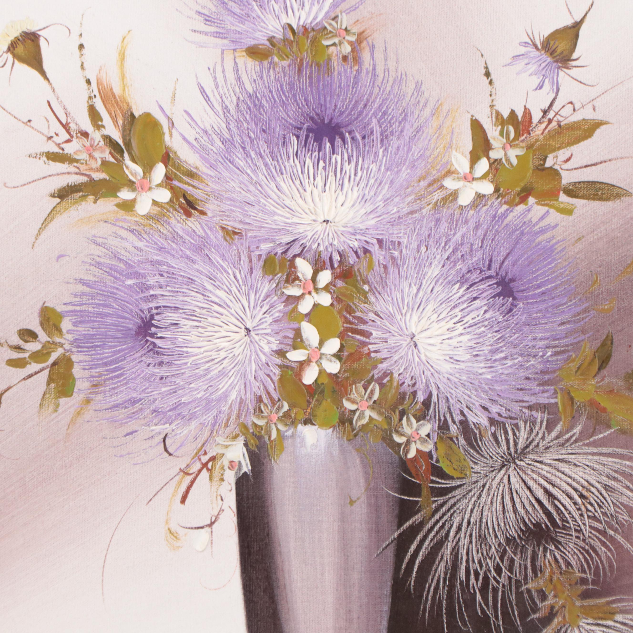 Oil Painting of Floral Still Life