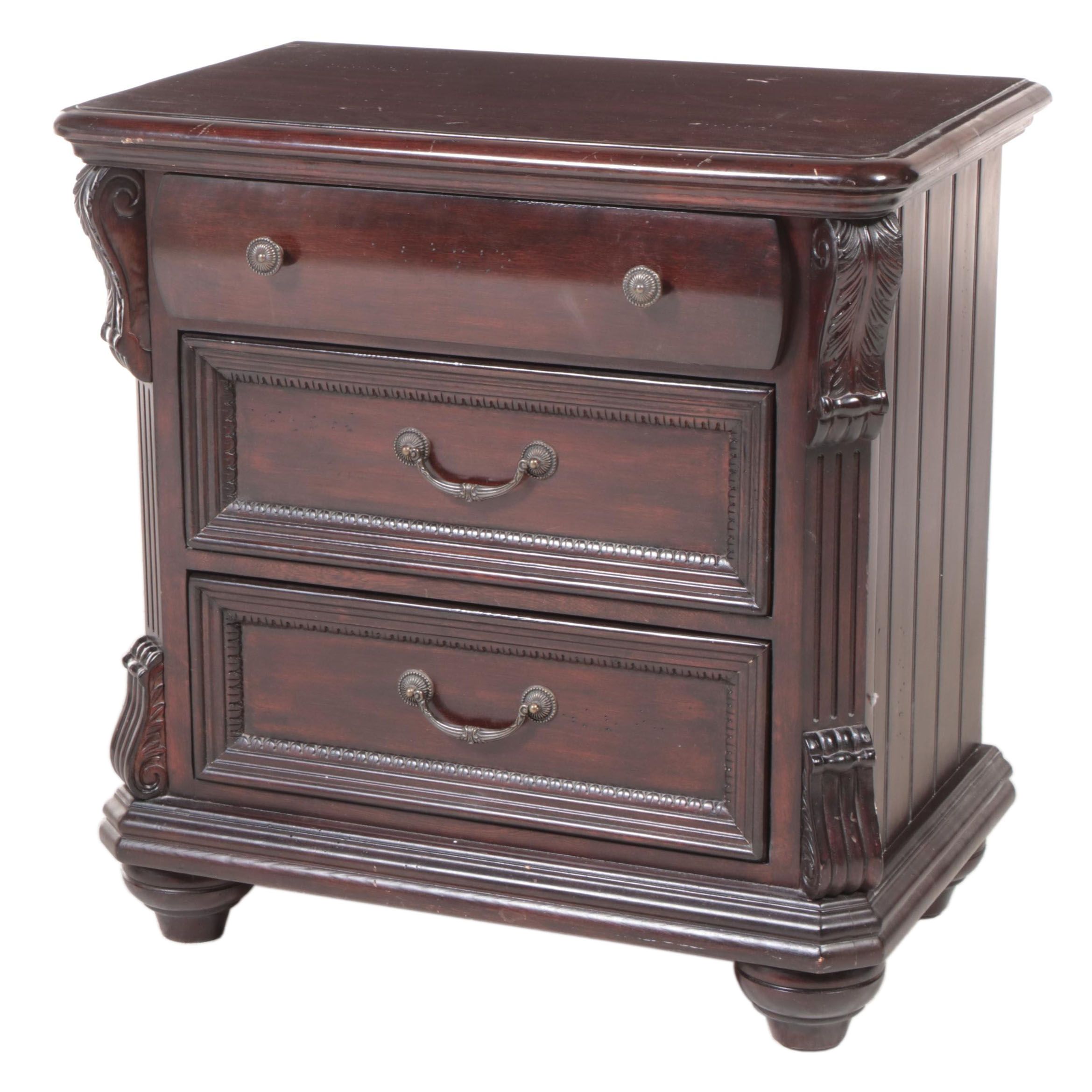 Kincaid Victorian Style Three-Drawer Nightstand