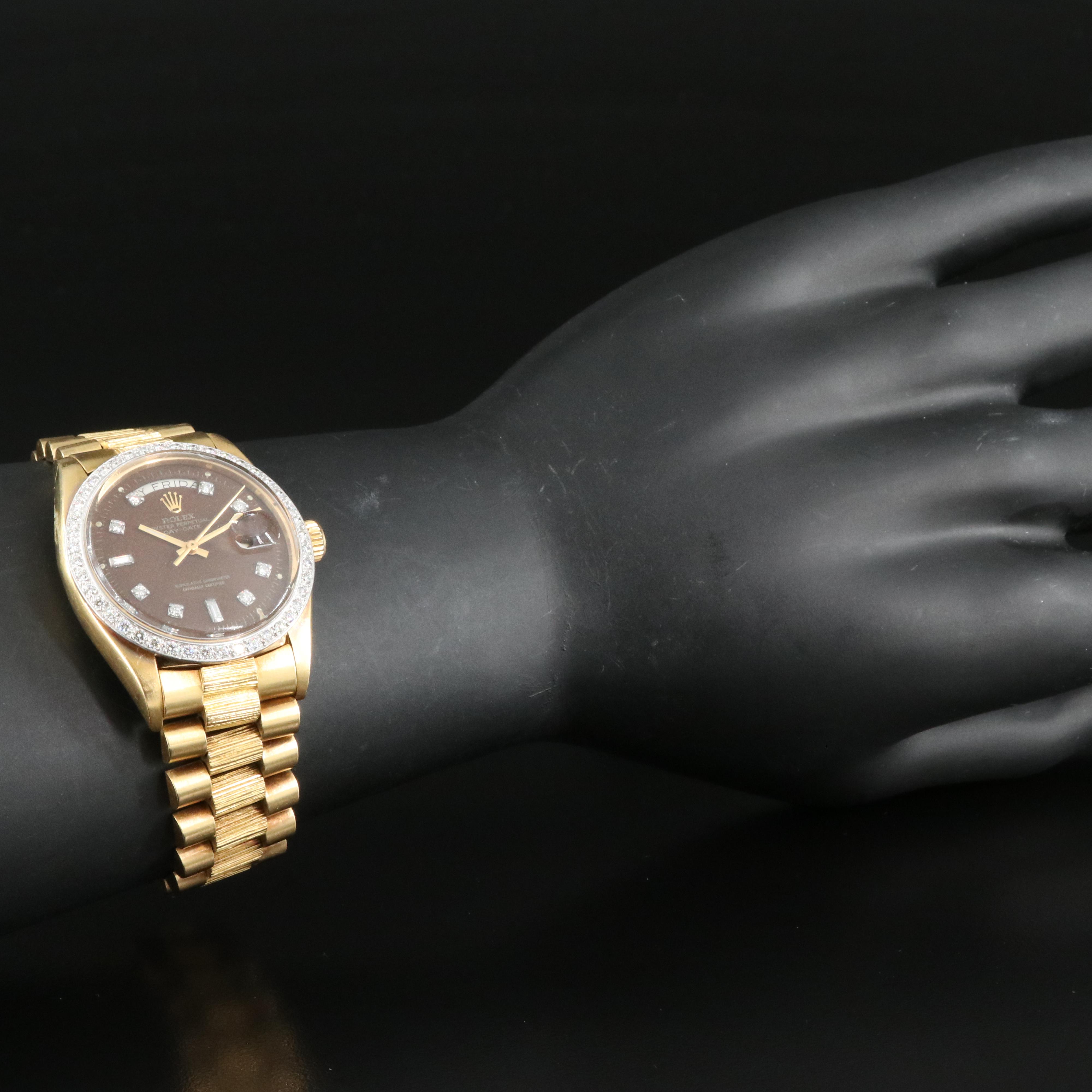 1971 Rolex "Presidental" Diamond Day - Date Platinum and 18K Watch