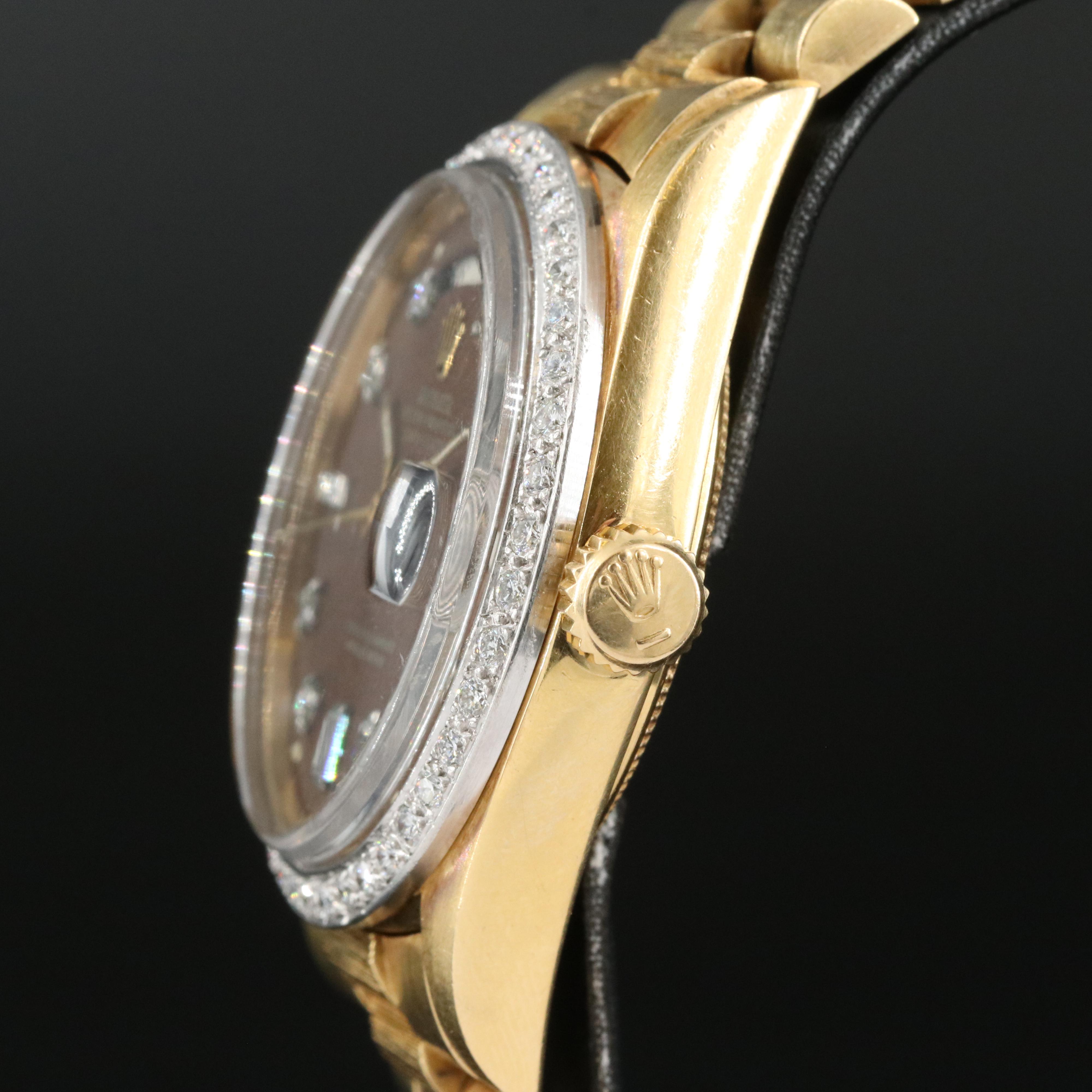 1971 Rolex "Presidental" Diamond Day - Date Platinum and 18K Watch