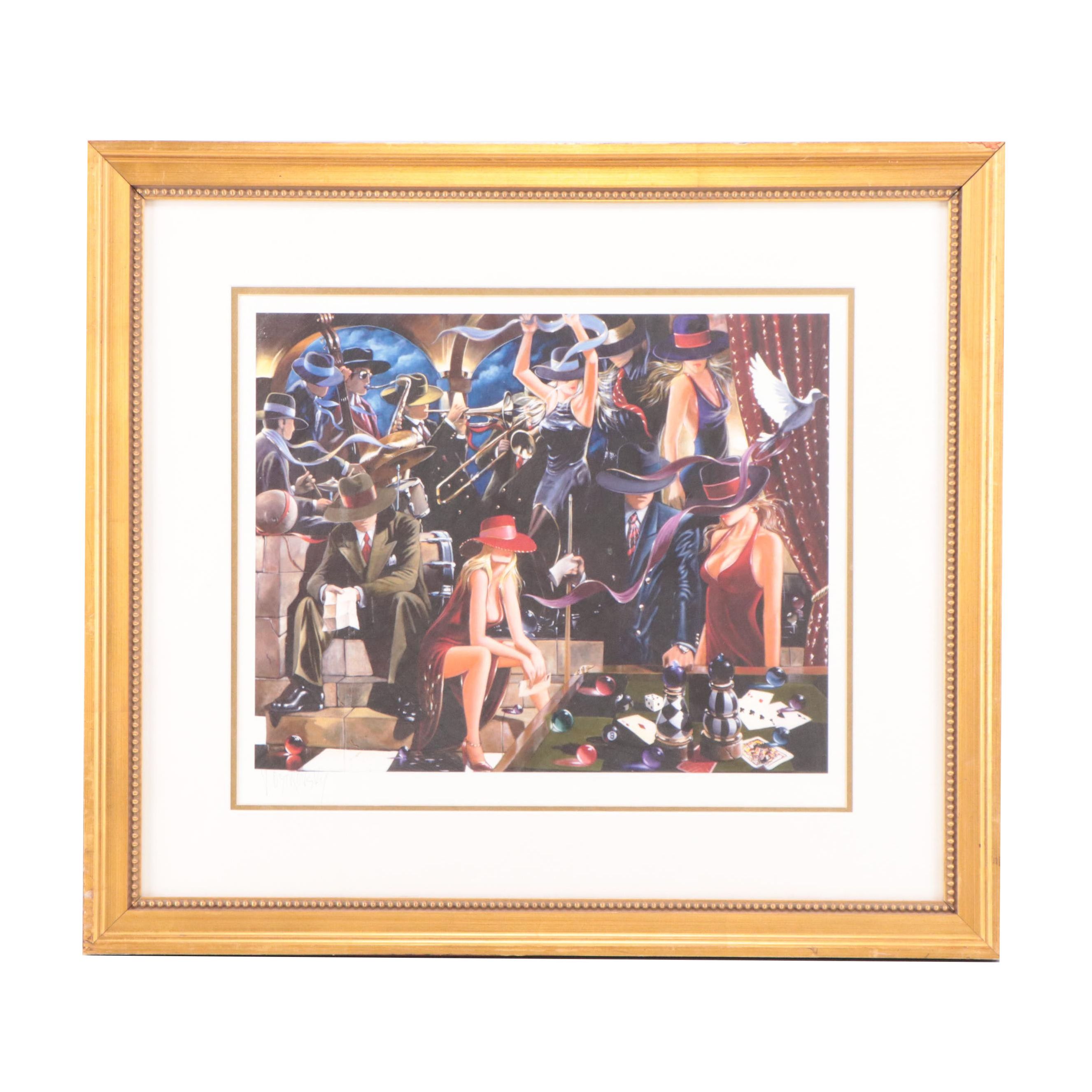 Victor Ostrovsky Giclée "End Game," 21st Century