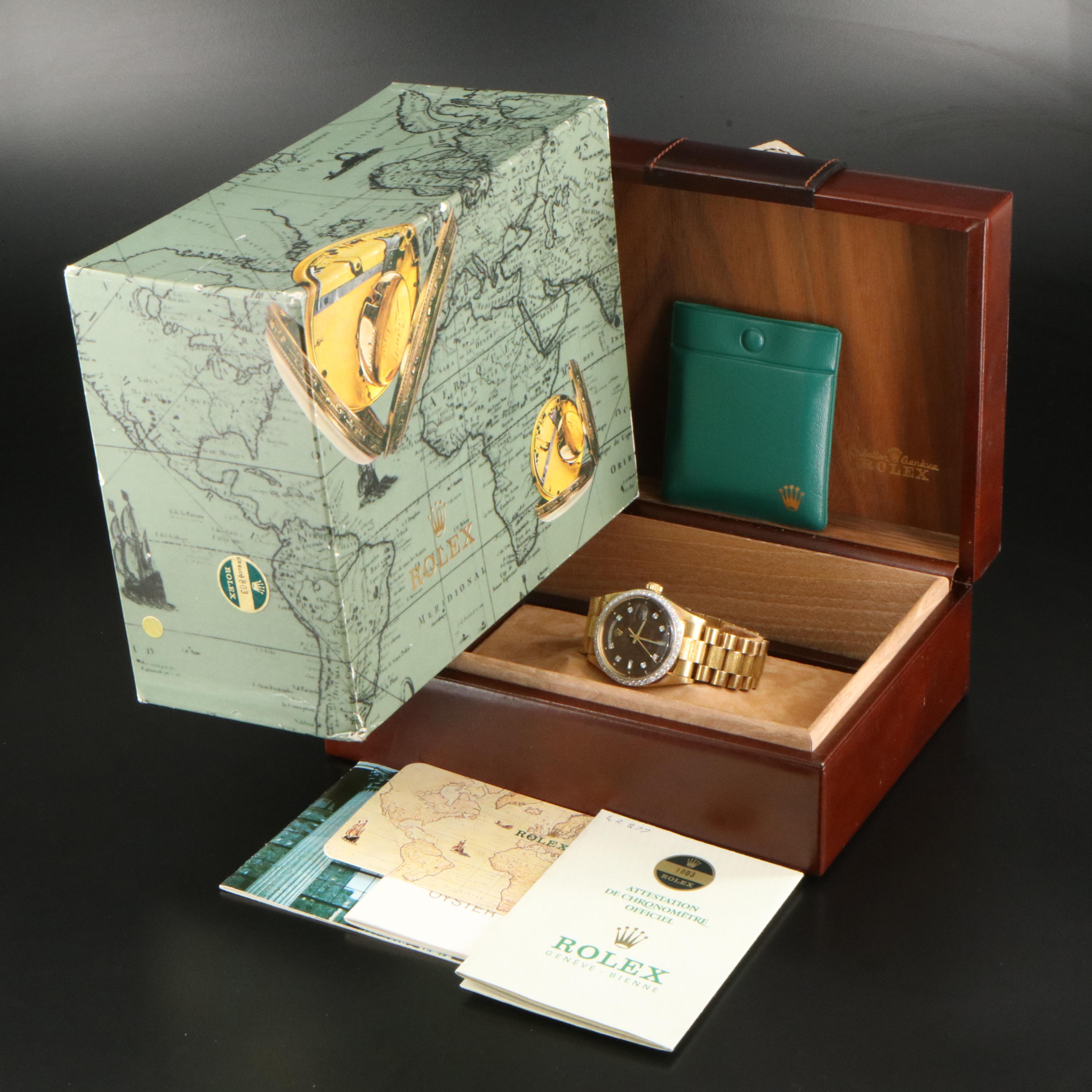 1971 Rolex "Presidental" Diamond Day - Date Platinum and 18K Watch