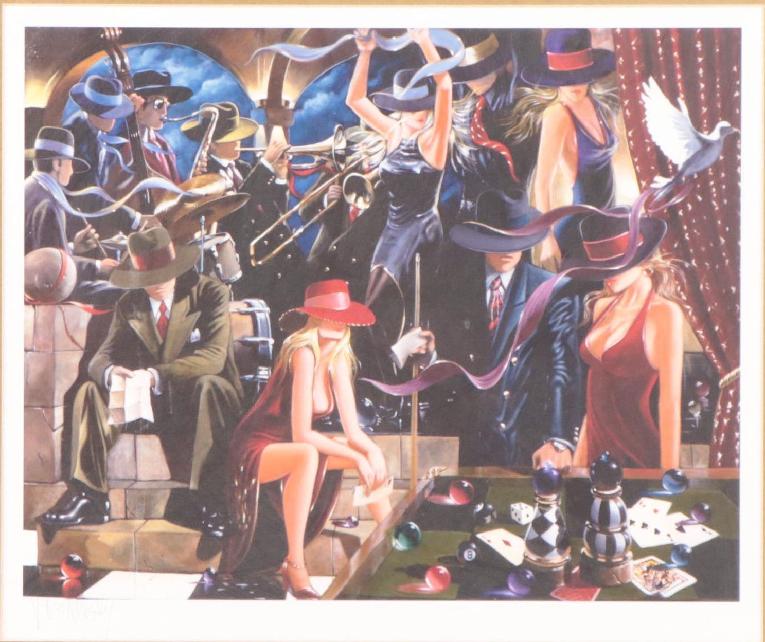 Victor Ostrovsky Giclée "End Game," 21st Century