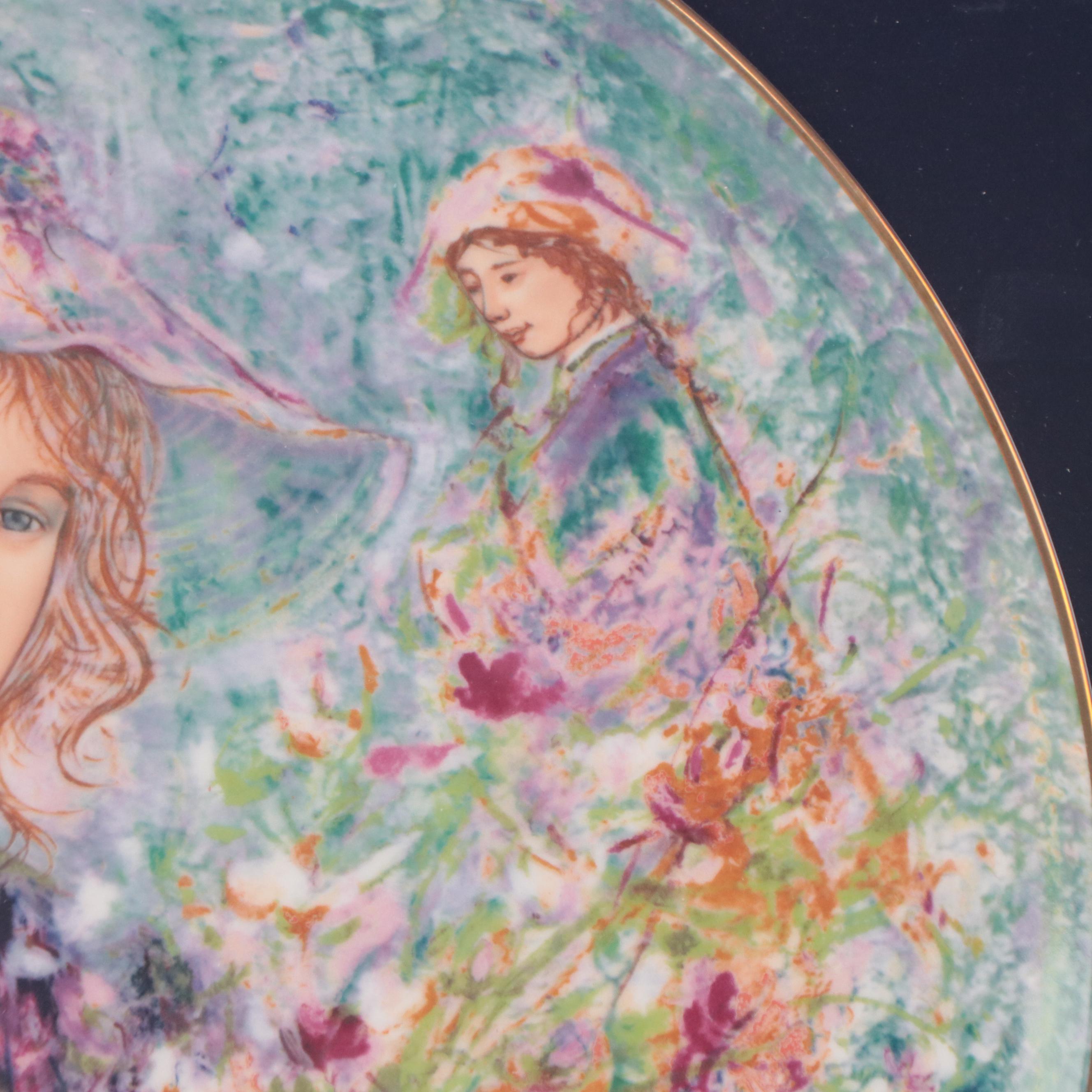 Hutschenreuther "Flower Girl of Provence" Edna Hibel Porcelain Plate