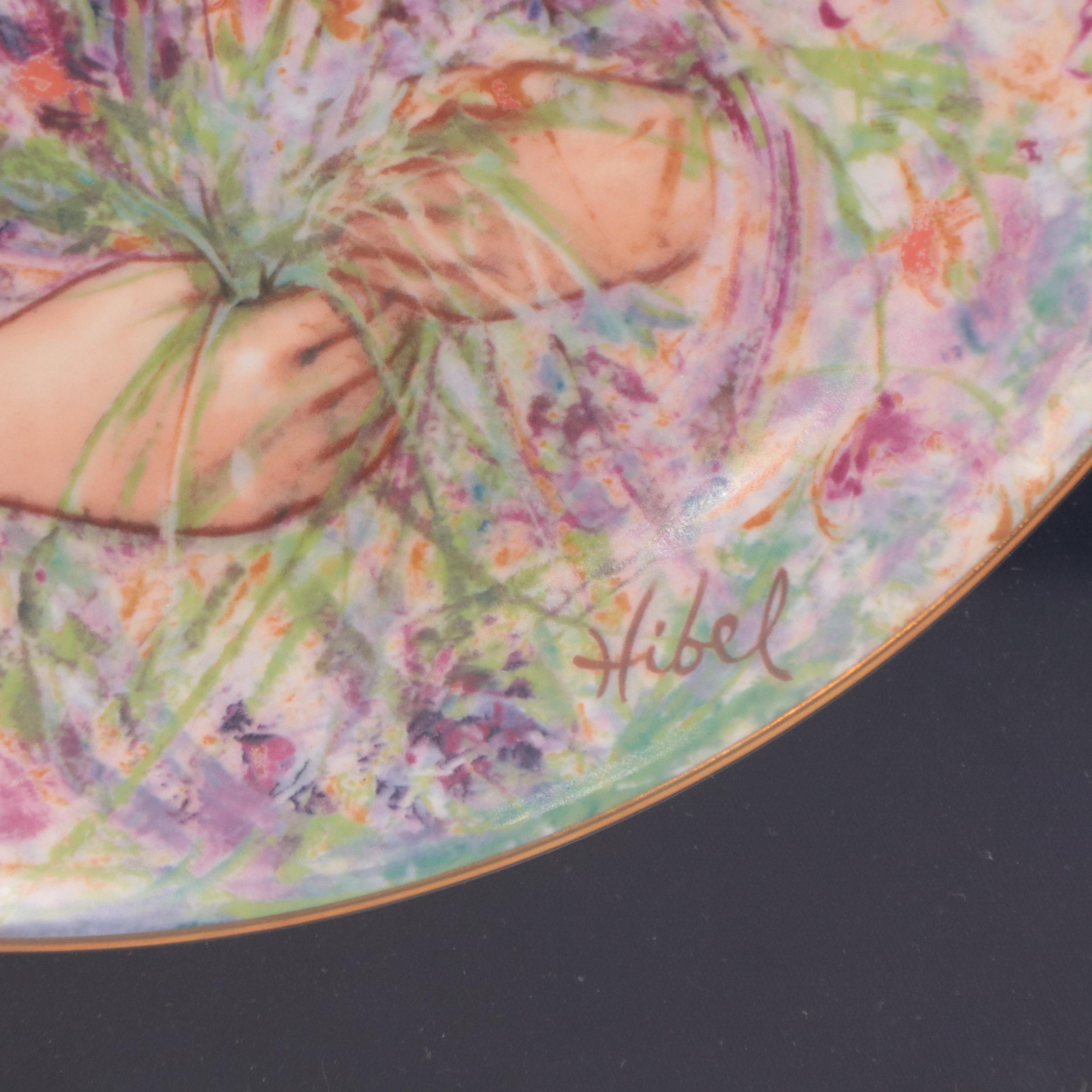 Hutschenreuther "Flower Girl of Provence" Edna Hibel Porcelain Plate