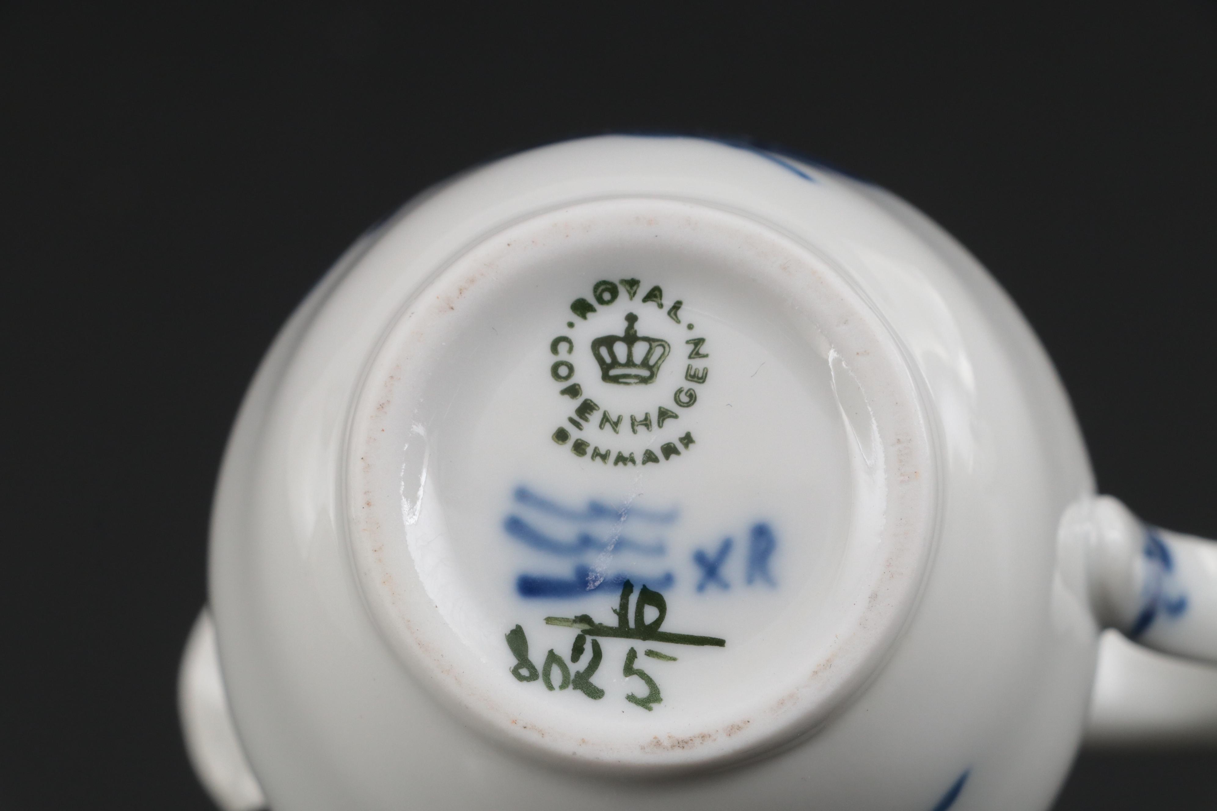 Royal Copenhagen "Blue Flowers Braided" Porcelain Lidded Sugar and Creamer