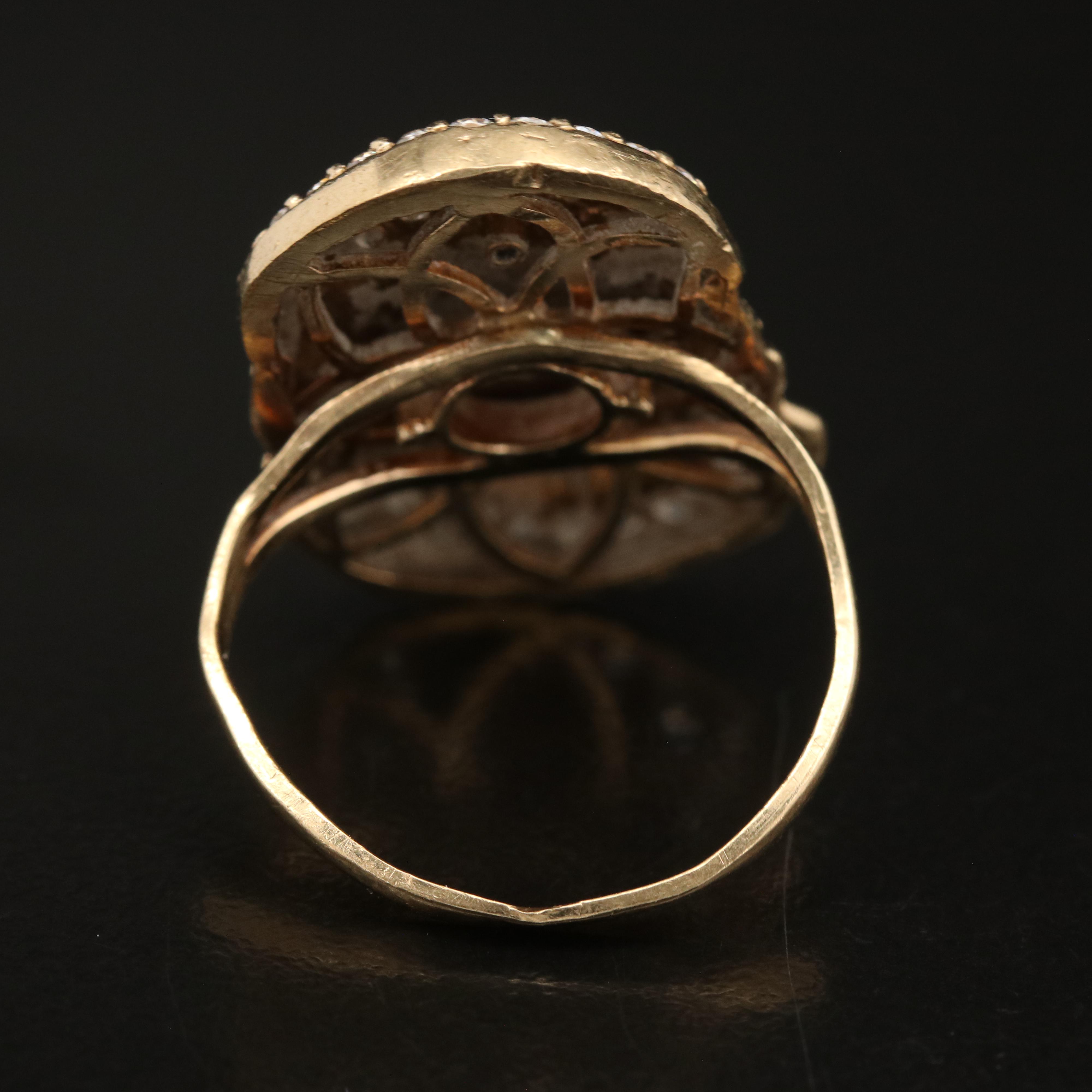 10K Cubic Zirconia Figural Ring