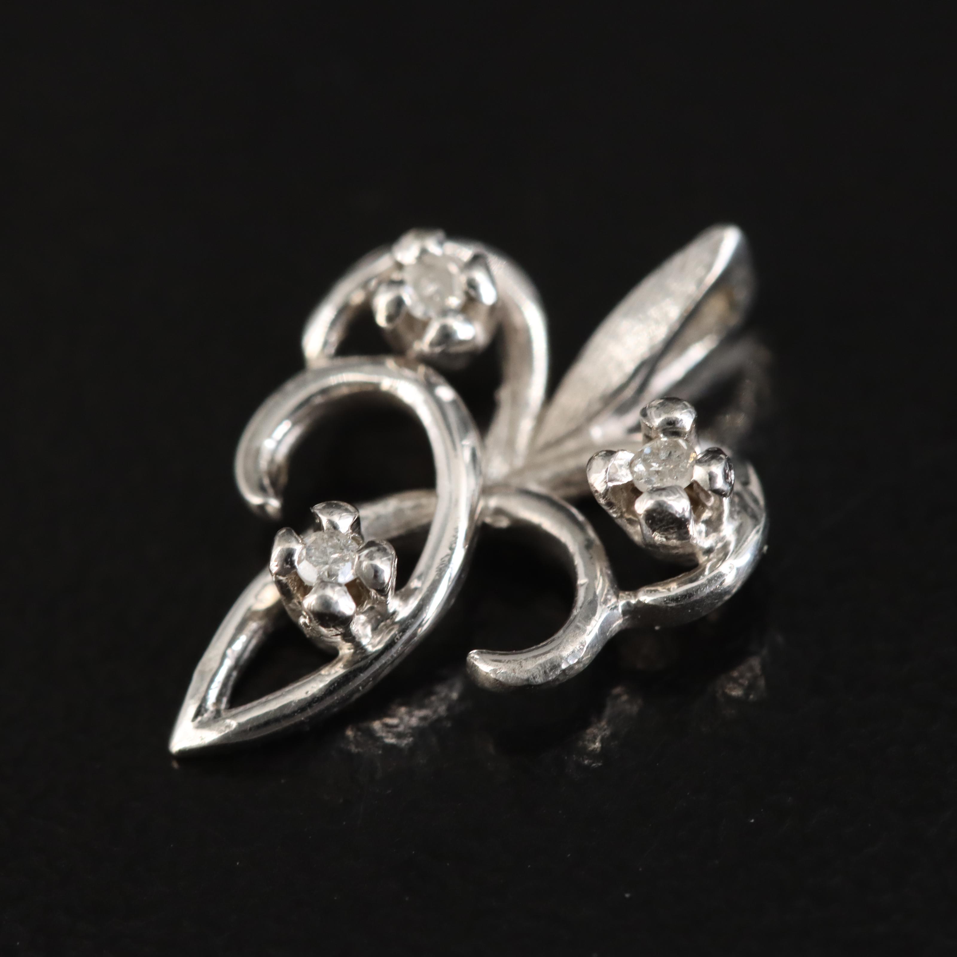 14K 0.03 CTW Diamond Pendant