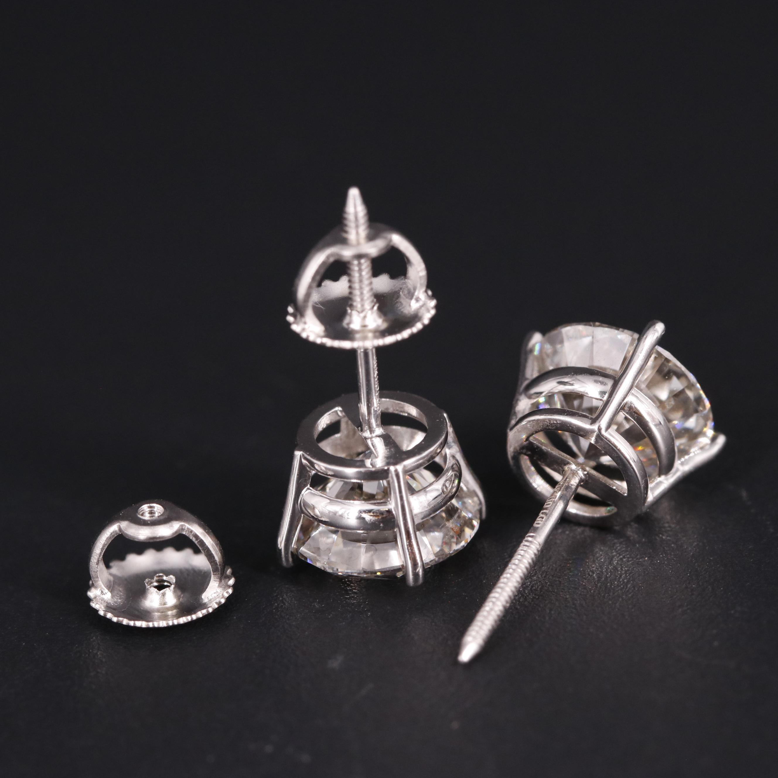 14K 3.95 CTW Lab Grown Diamond Stud Earrings