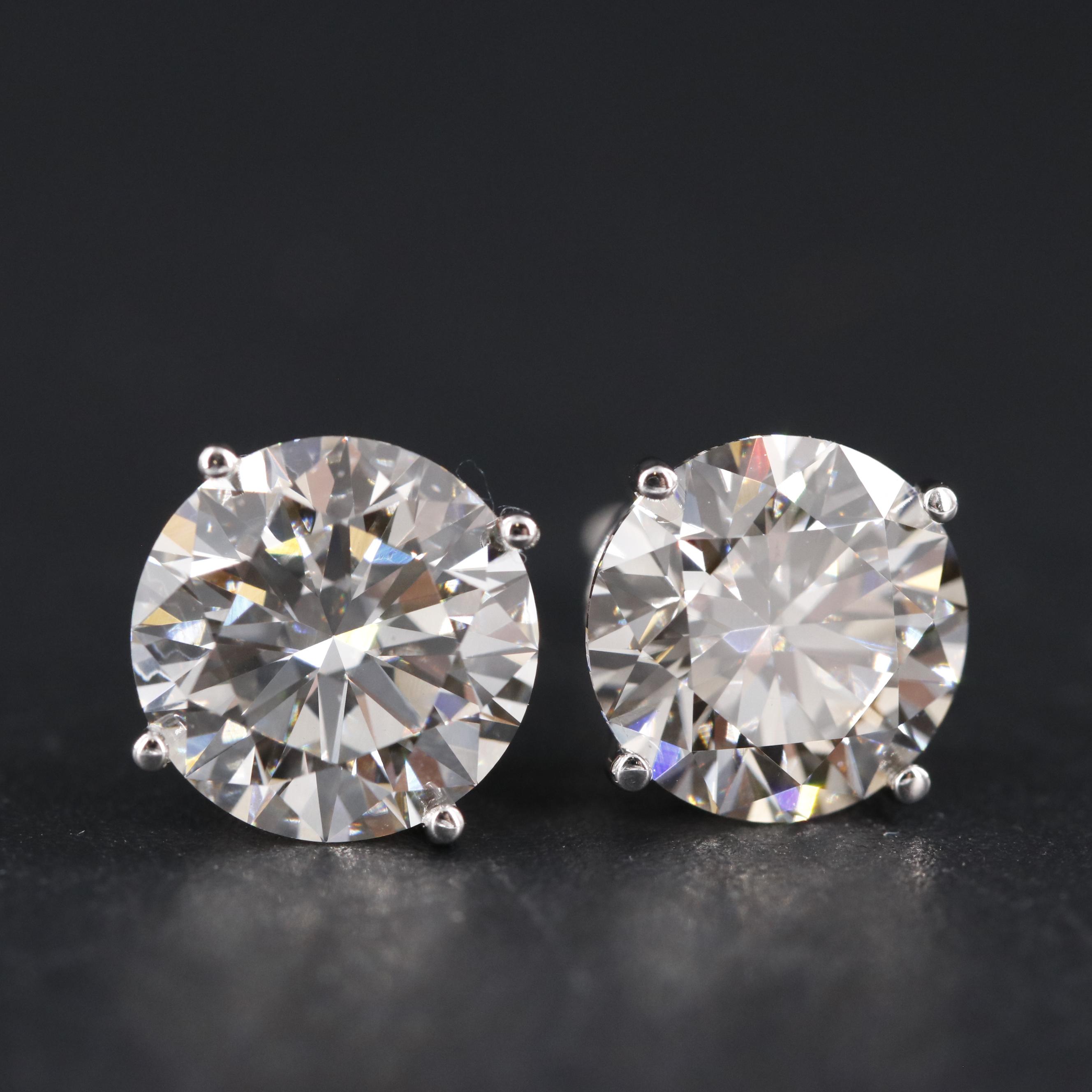 14K 3.95 CTW Lab Grown Diamond Stud Earrings