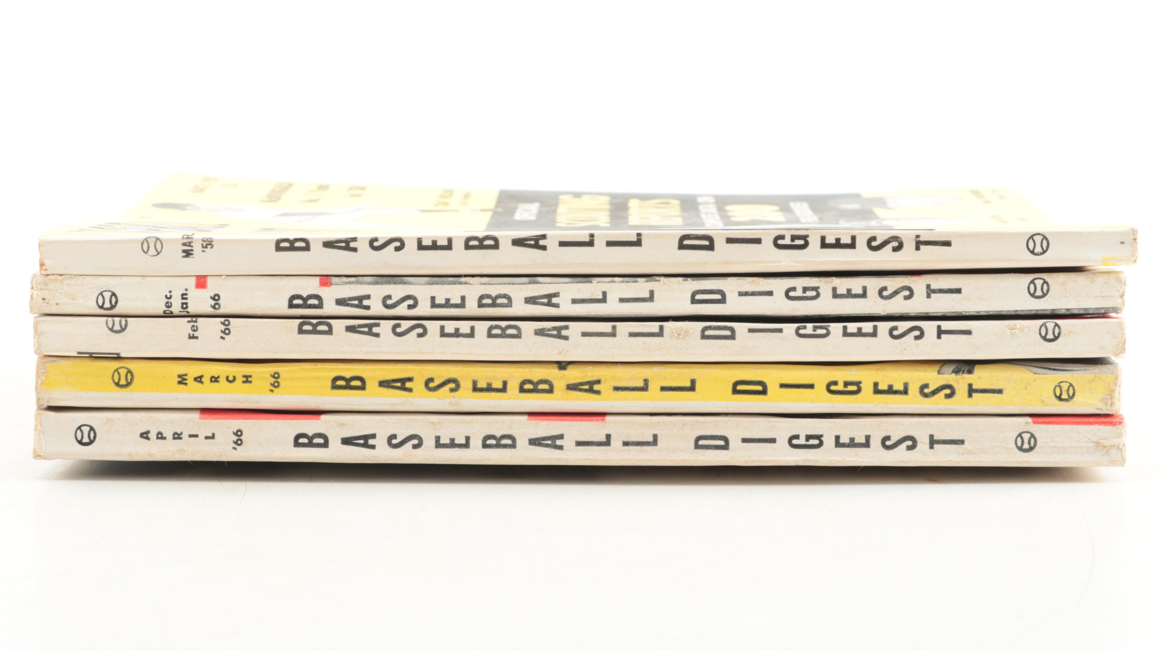 Baseball Digest Books With 1958, 1966 Scouting Reports, More, 1950s–1960s