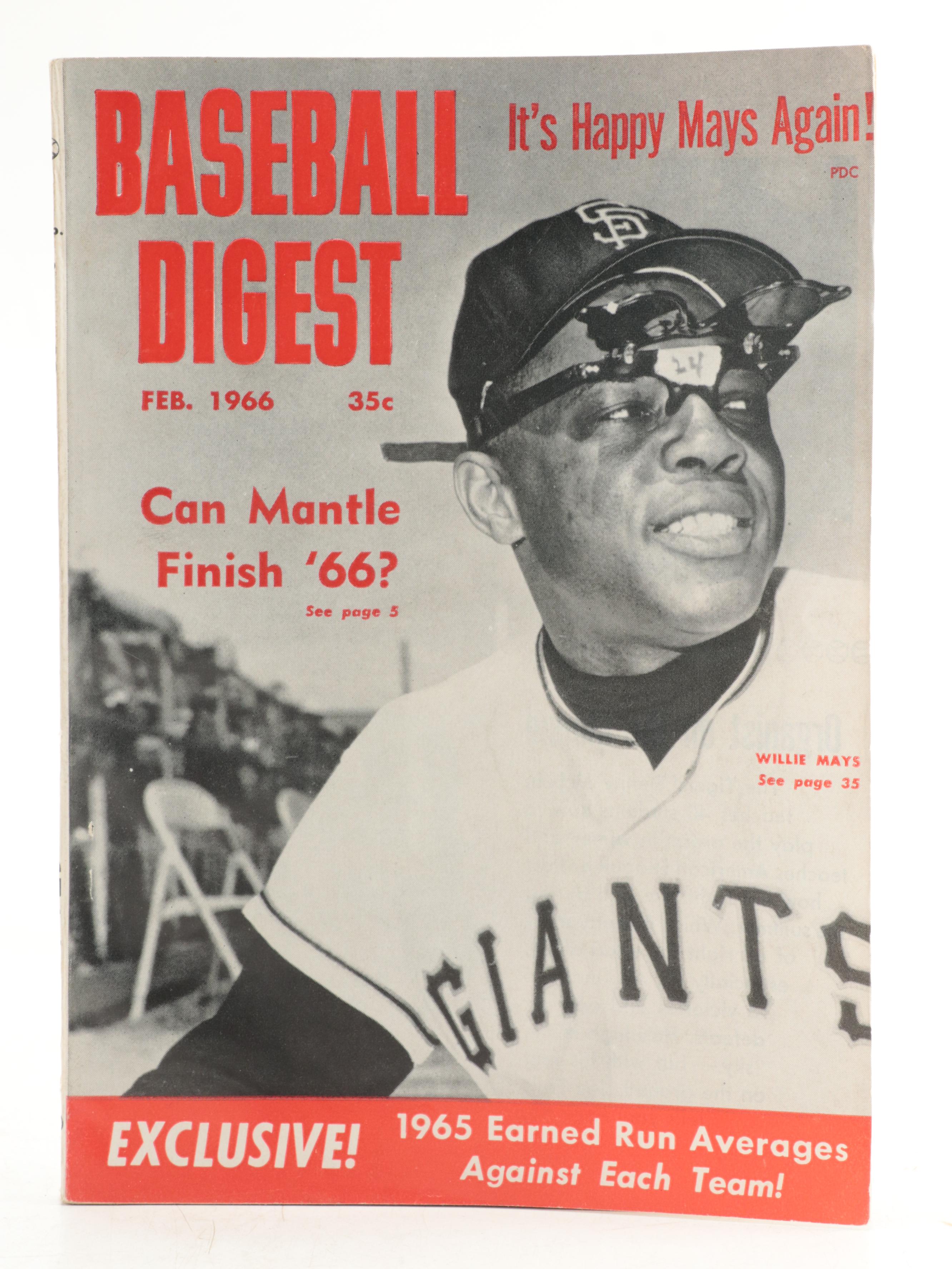 Baseball Digest Books With 1958, 1966 Scouting Reports, More, 1950s–1960s