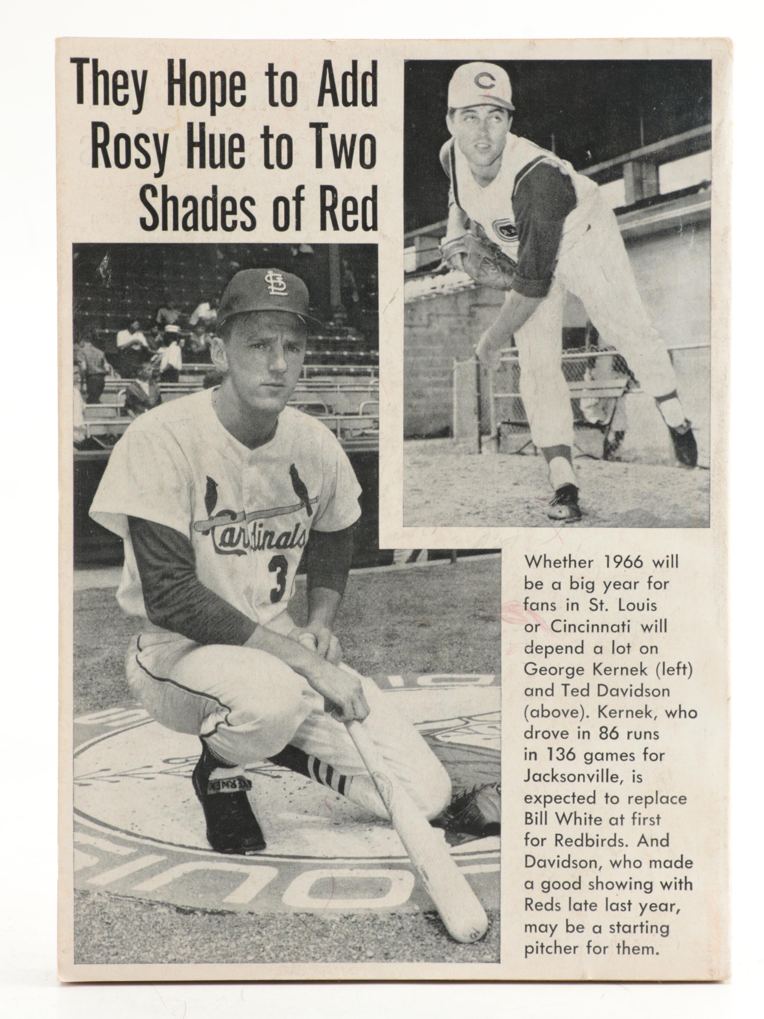 Baseball Digest Books With 1958, 1966 Scouting Reports, More, 1950s–1960s
