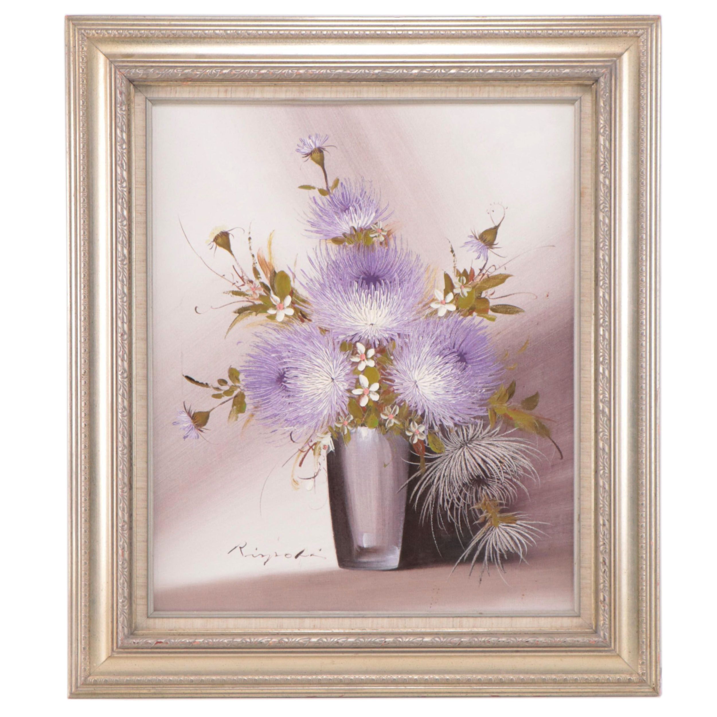 Oil Painting of Floral Still Life