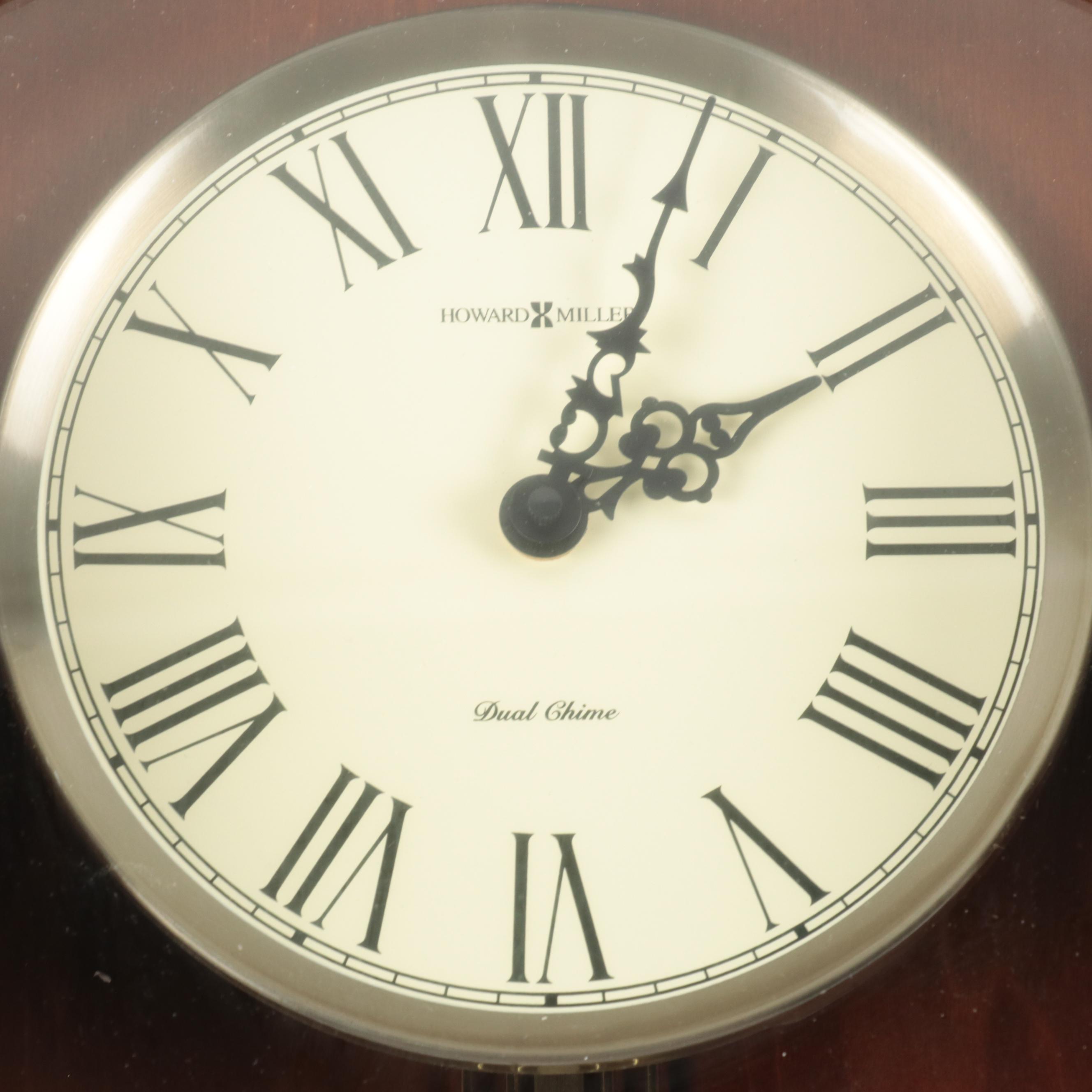 Howard Miller "Henderson" Wall Clock with Cherry Finish