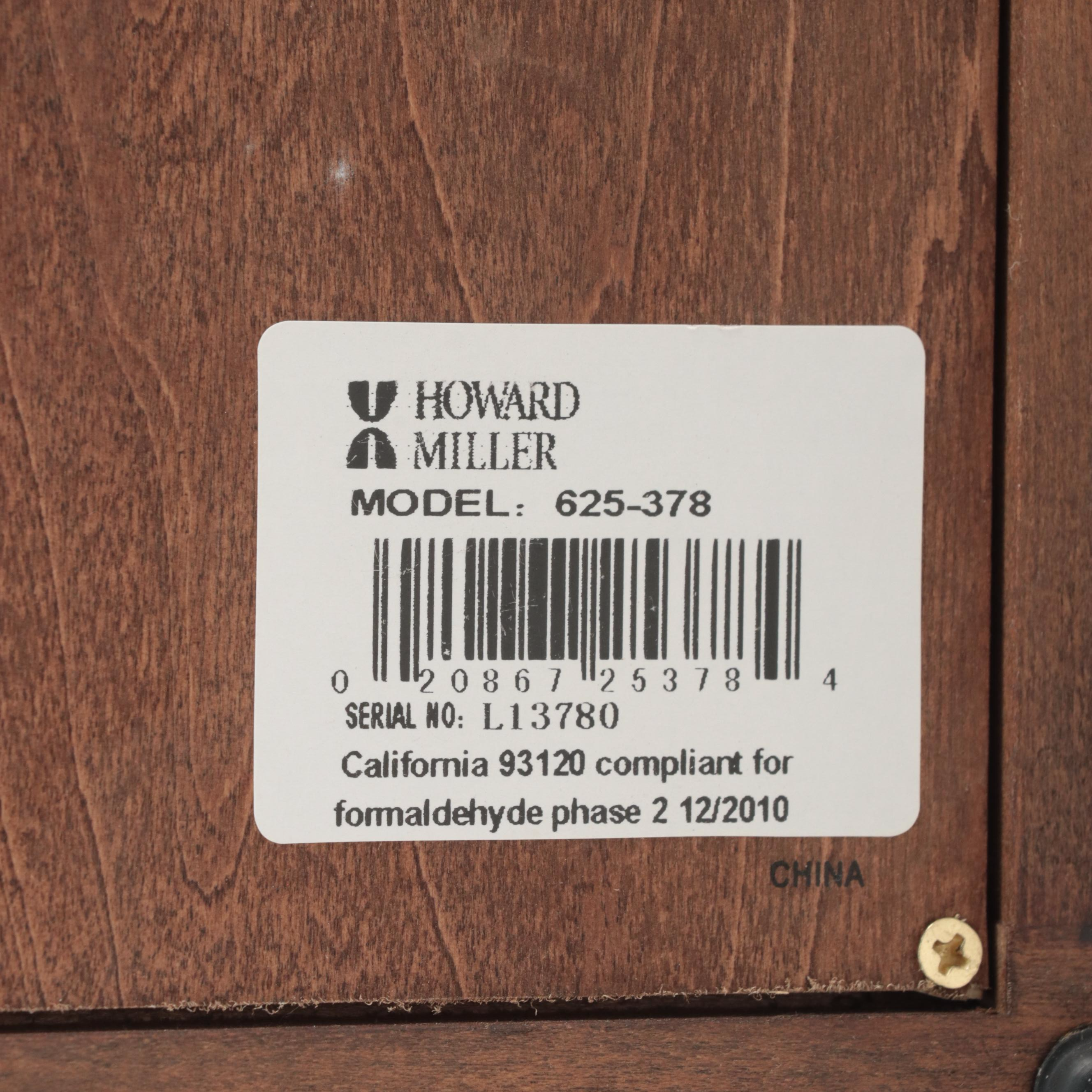 Howard Miller "Henderson" Wall Clock with Cherry Finish