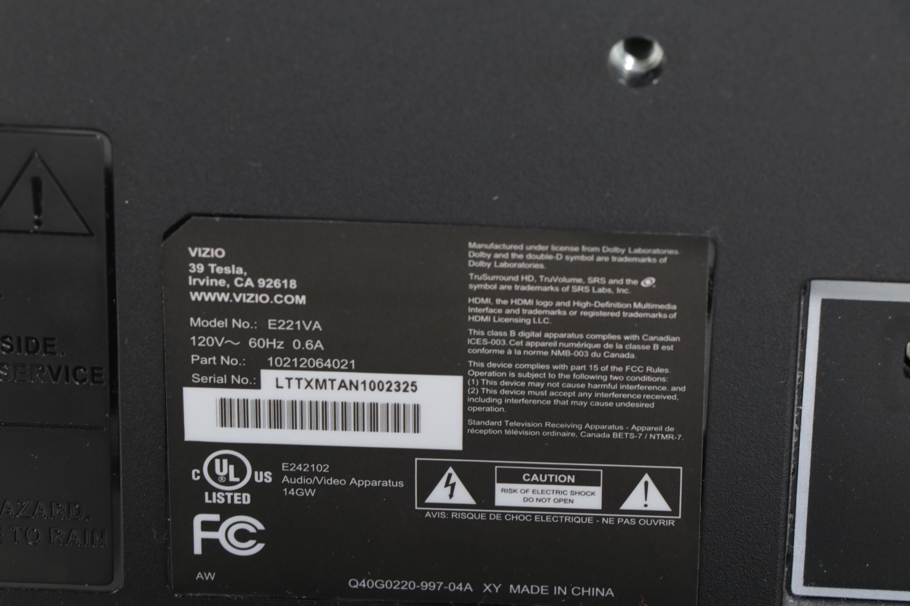 Vizio 47" M470SL and 22" Razor LED Smart Televisions with Tiered Glass TV Stand