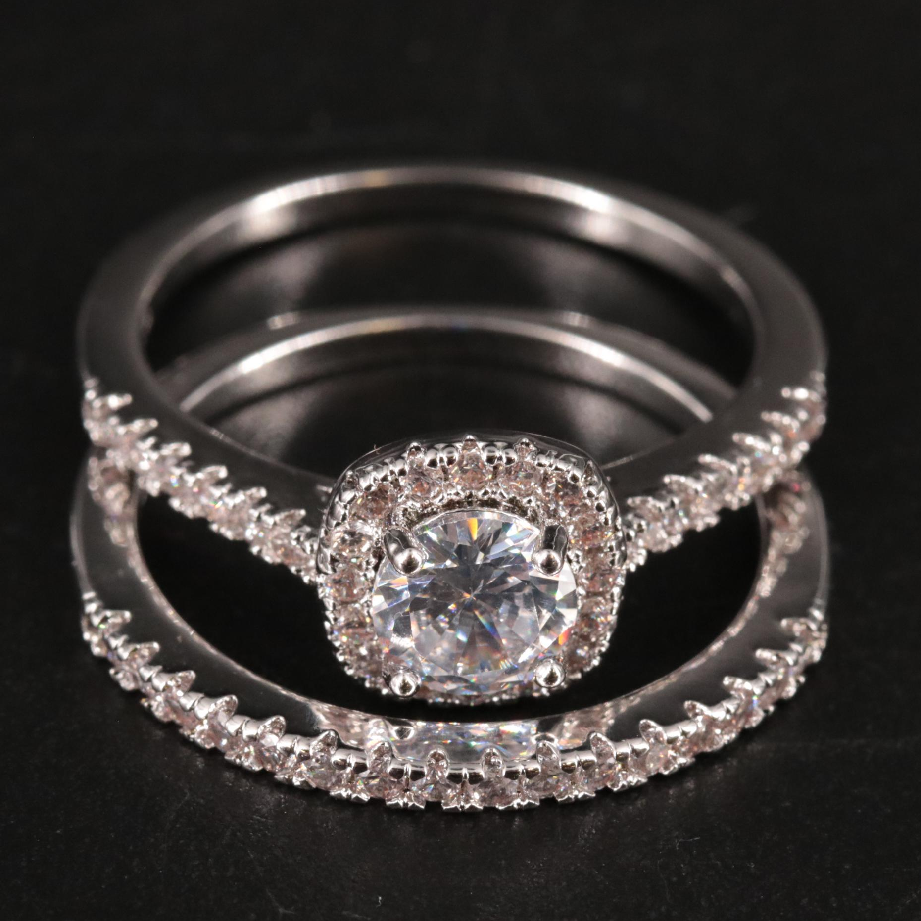 Cubic Zirconia Ring Set