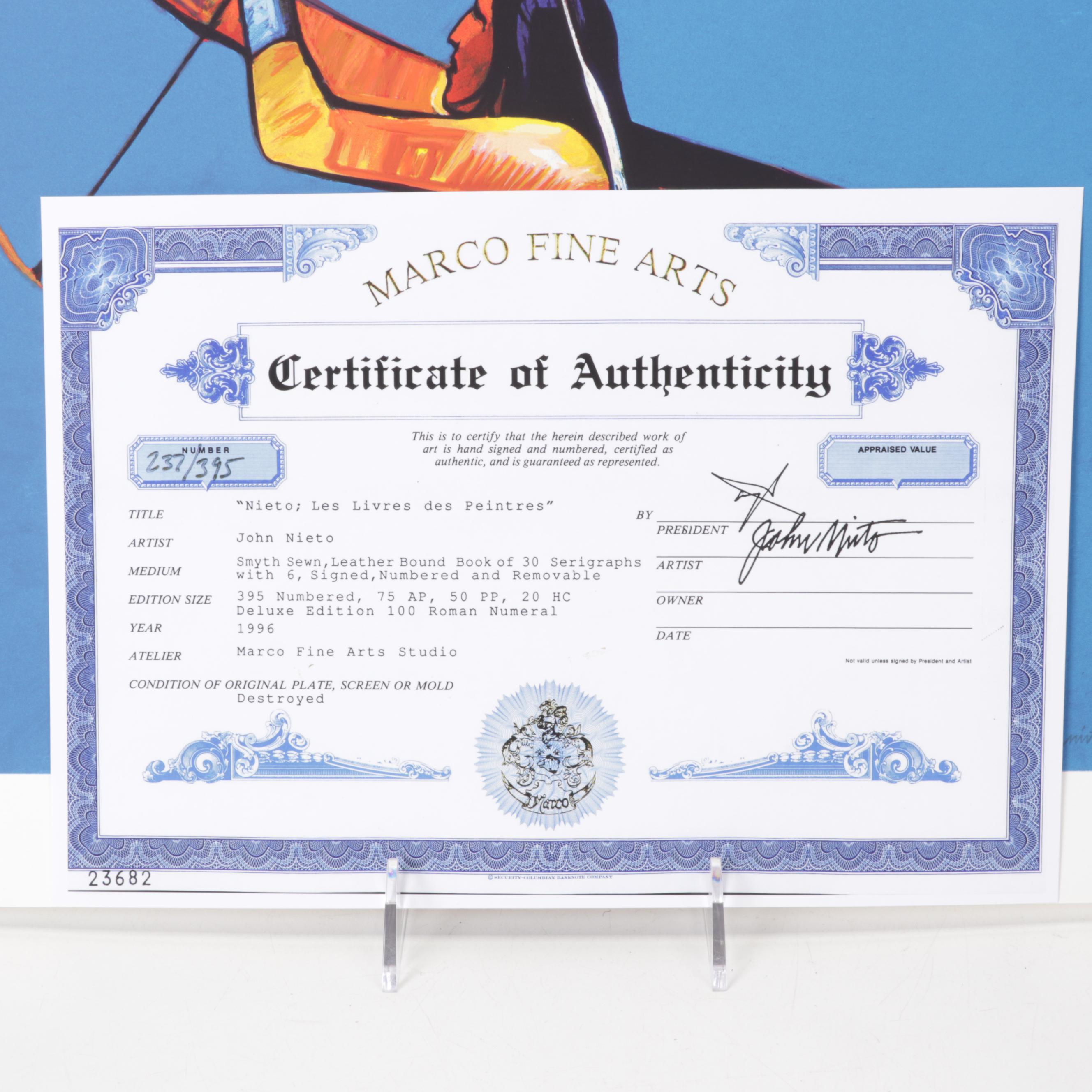 John Nieto Serigraph "Archer Takes Aim," 1996