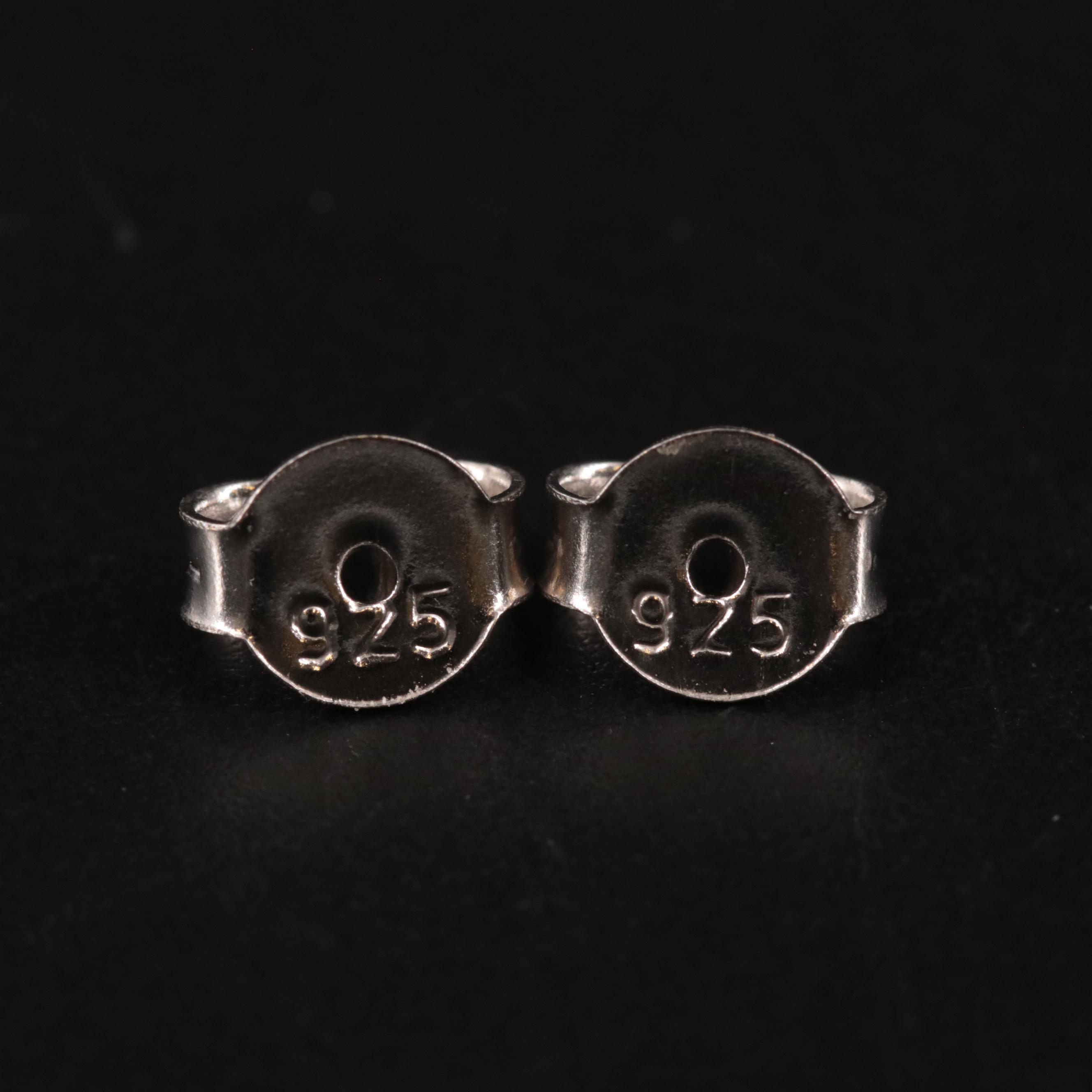 Gemstone Oval Stud Earrings