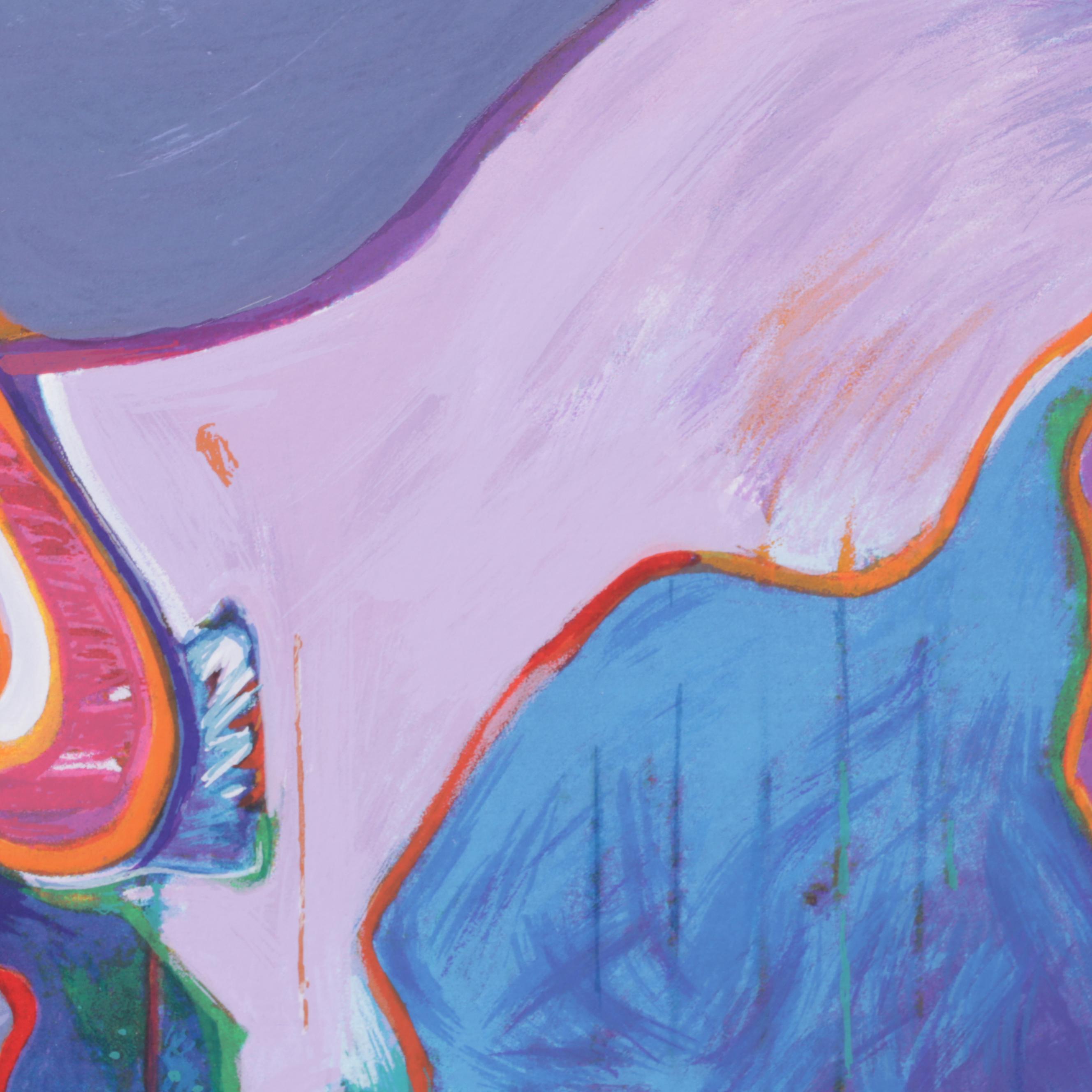 John Nieto Serigraph "Taos Buffalo," 1996