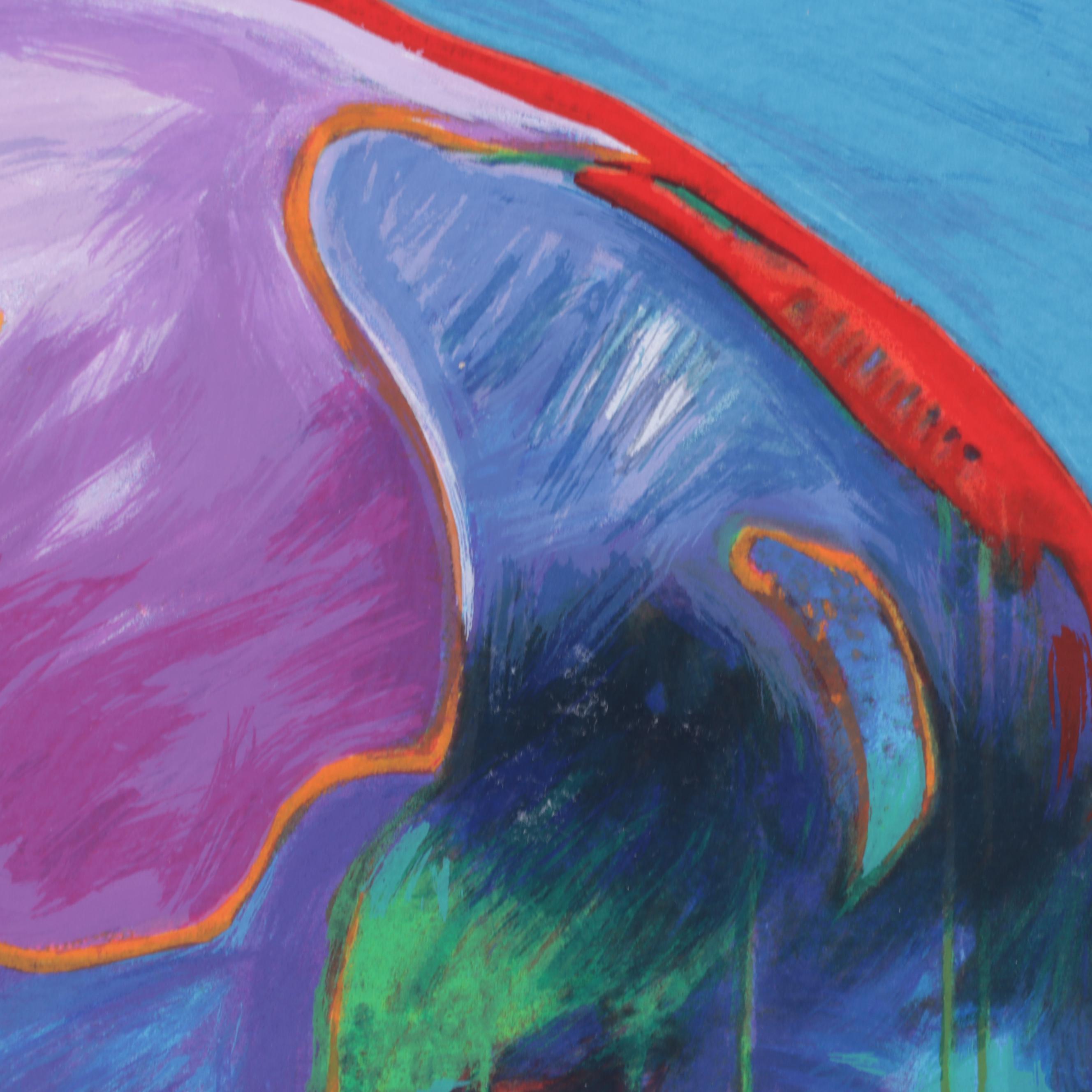 John Nieto Serigraph "Taos Buffalo," 1996