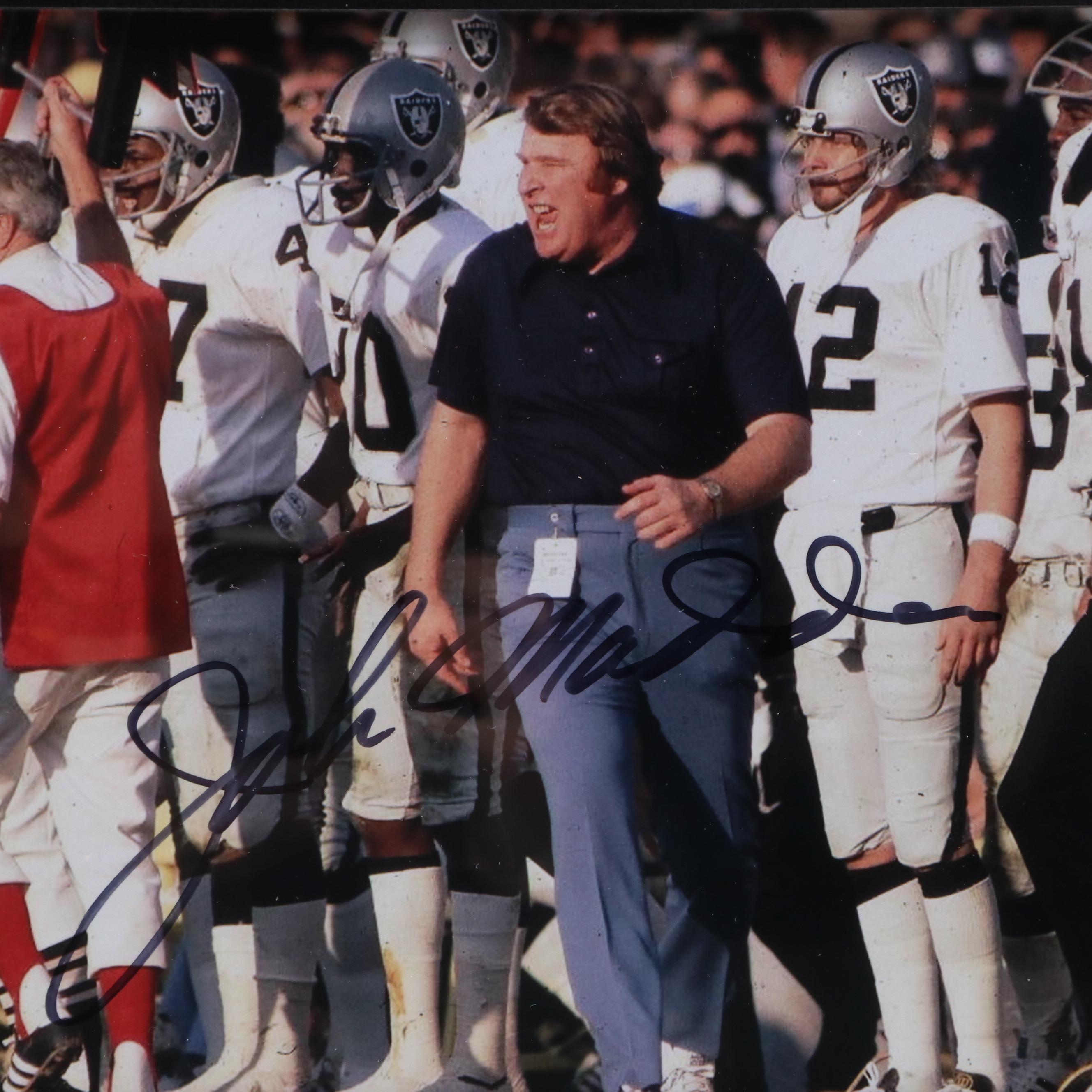John Madden, Don Shula, Chuck Noll Signed Framed Giclee Prints