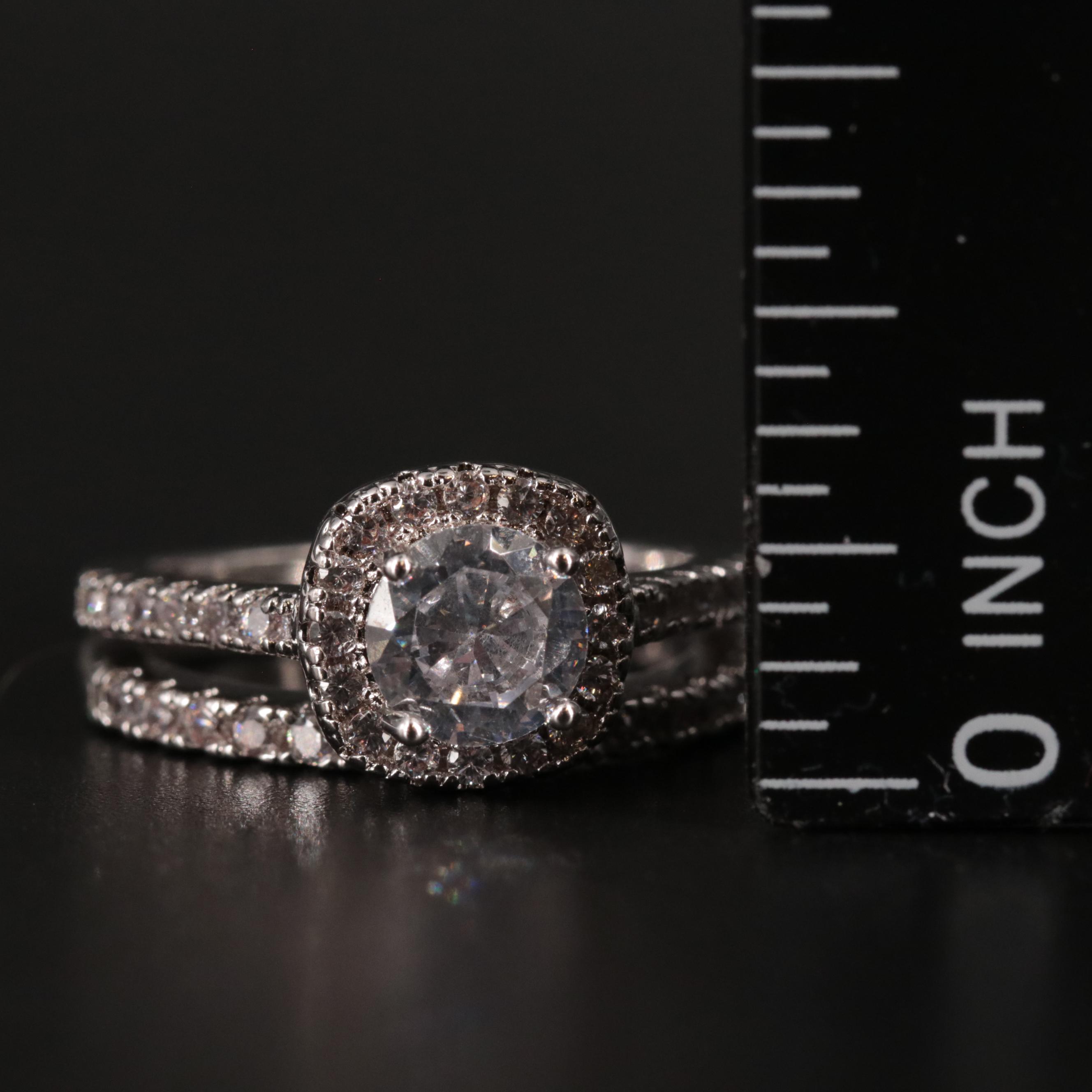 Cubic Zirconia Ring Set