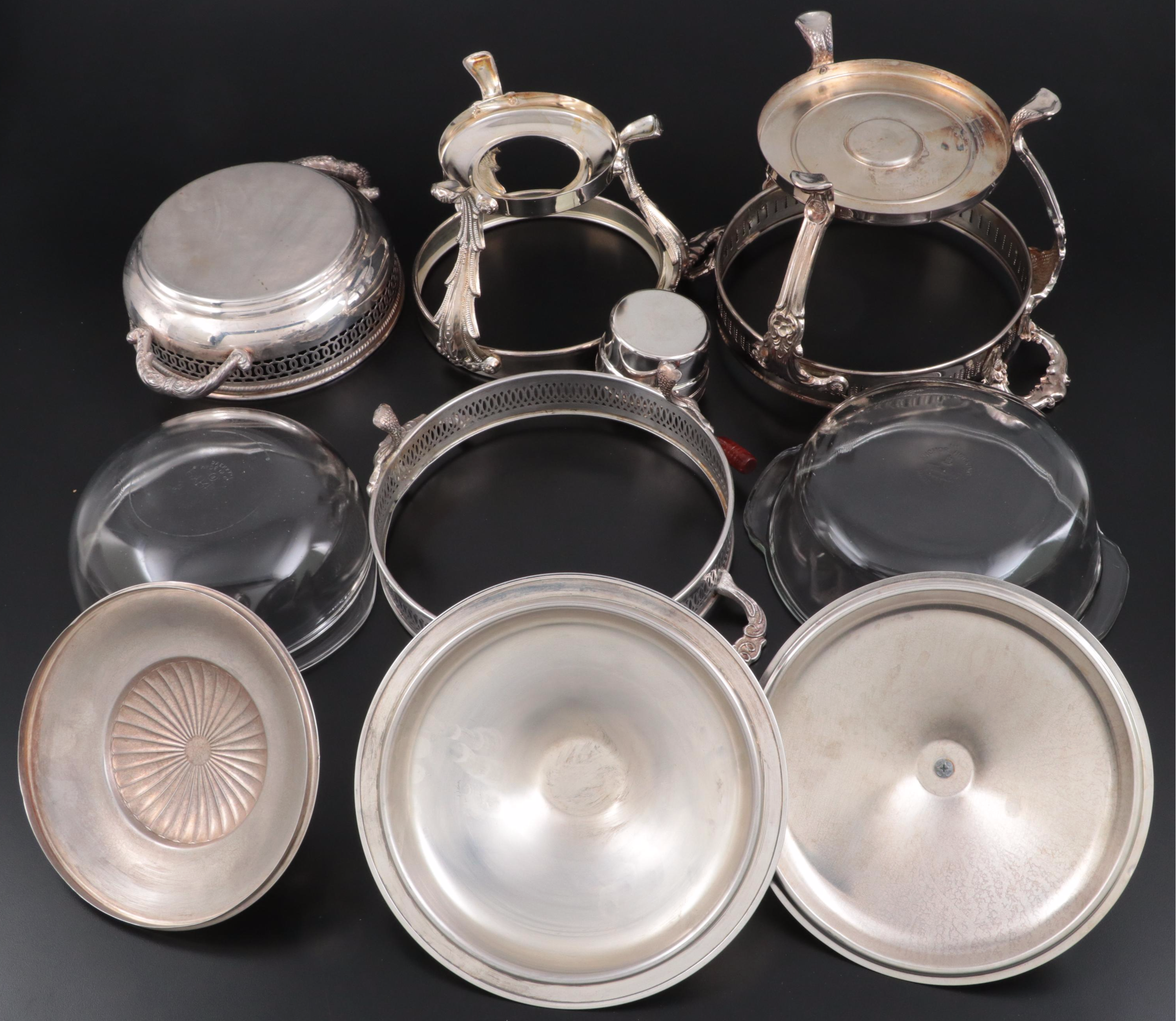 F.B. Rogers Silver Plate Footed Bowl, Other Chafing Dishes and Serveware