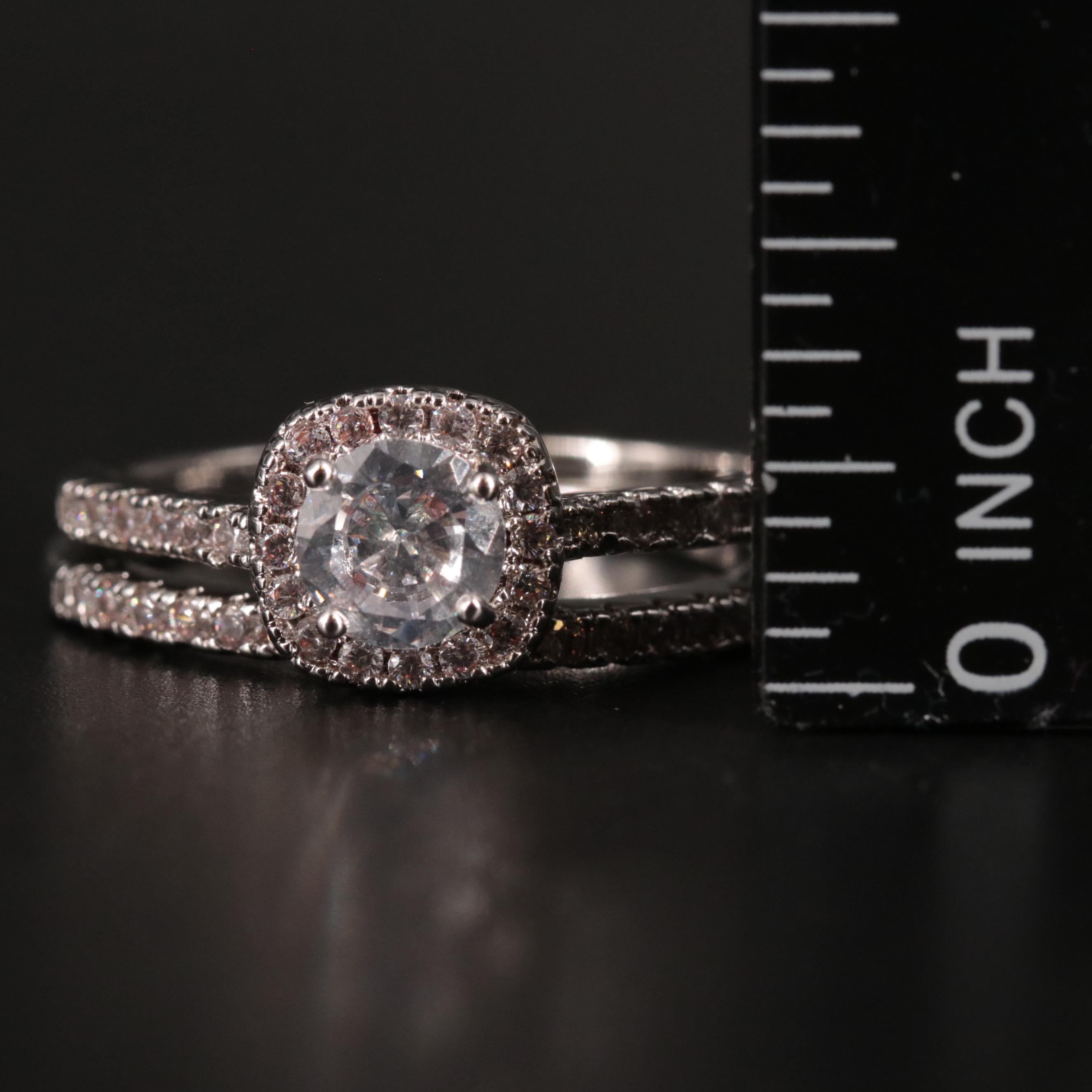Cubic Zirconia Ring Set