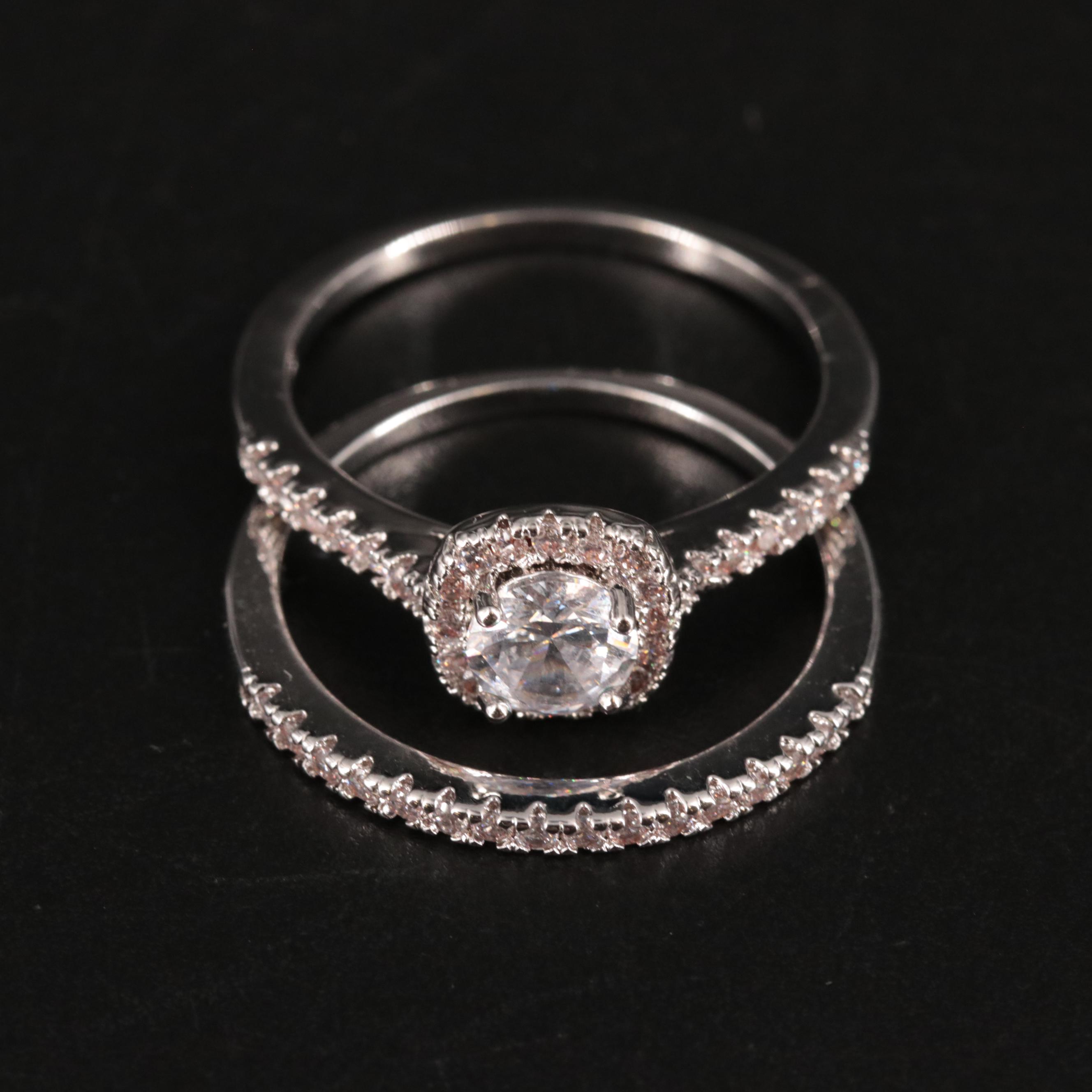 Cubic Zirconia Ring Set