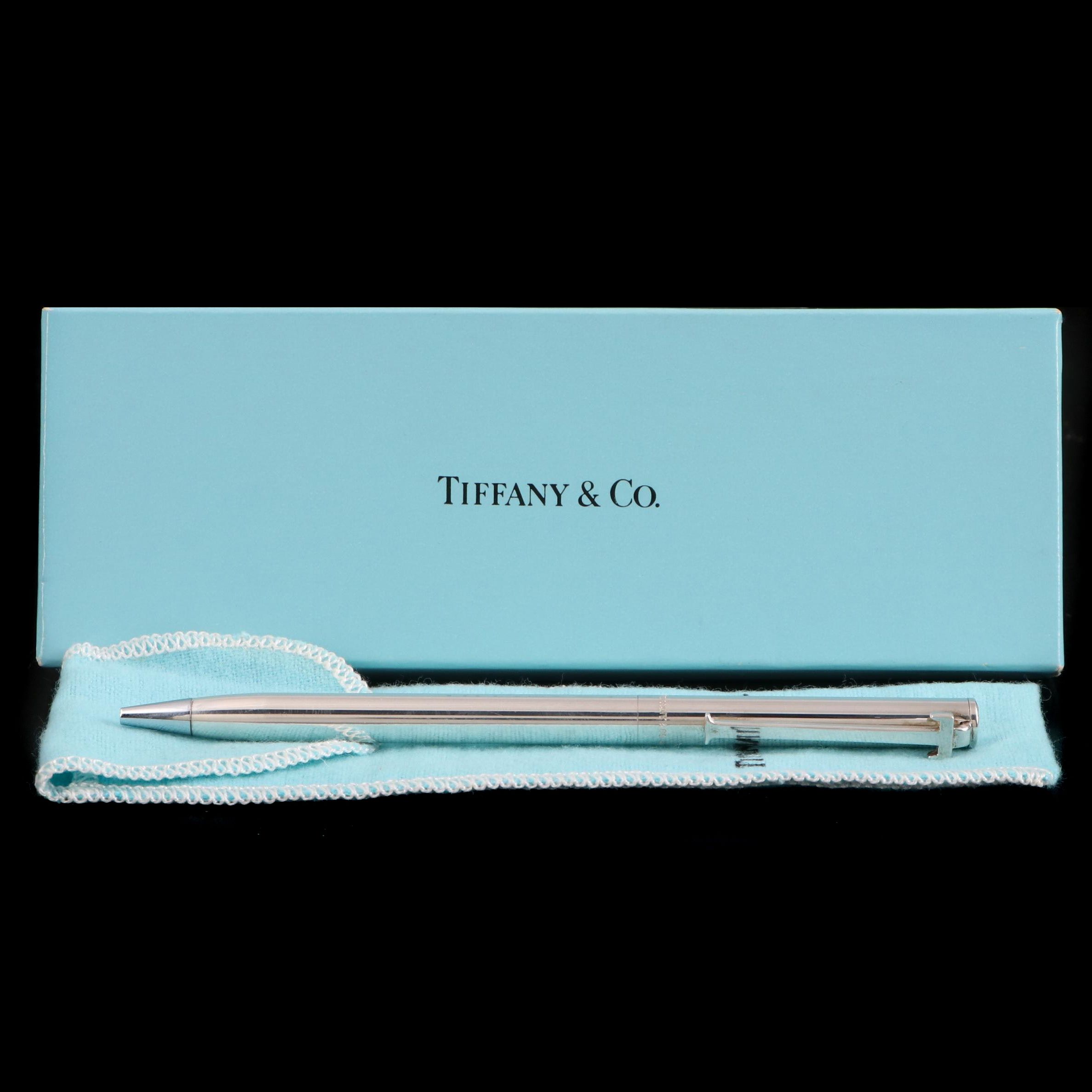 Tiffany & Co. Sterling Silver T-Clip Ballpoint Pen