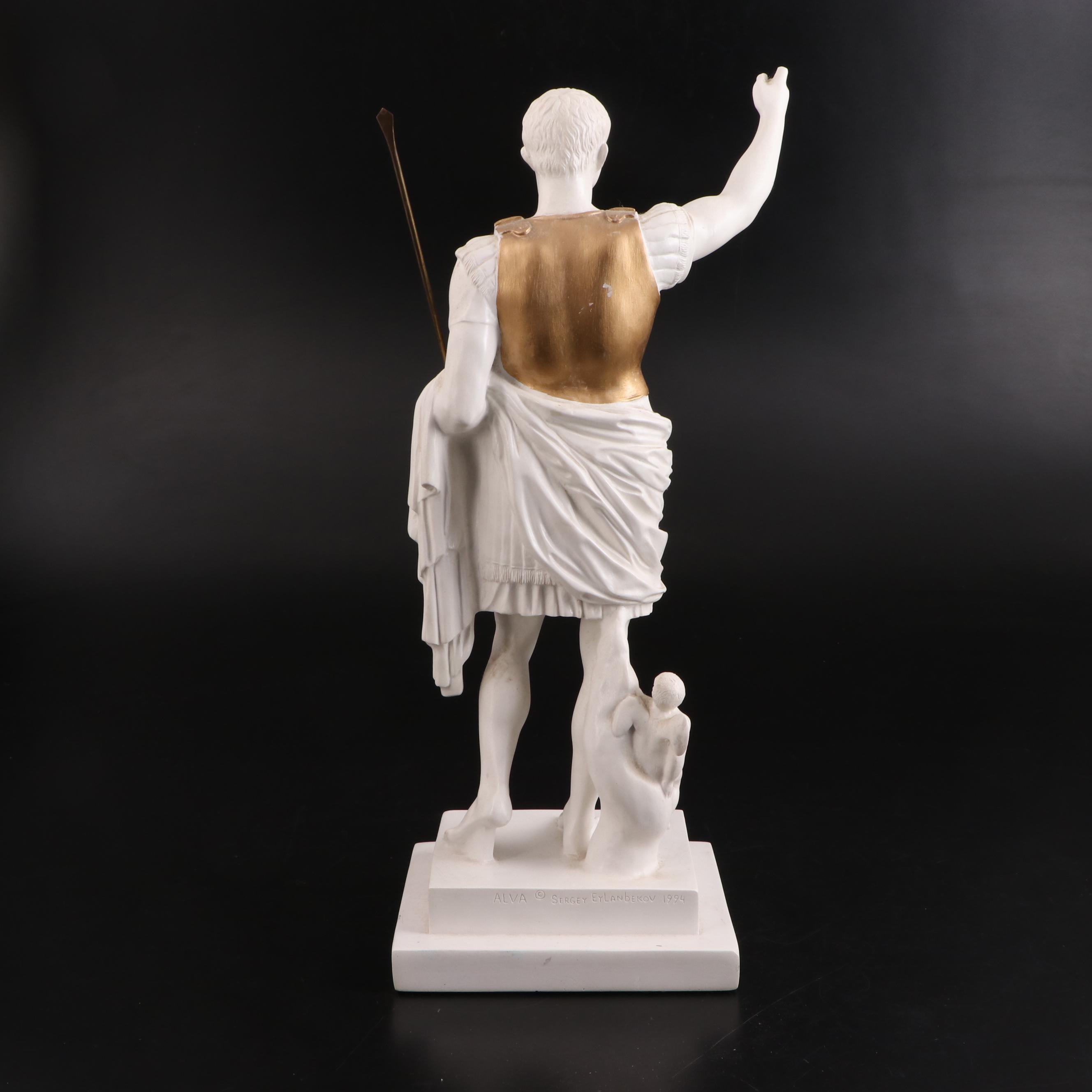 Sergey Eylanbekov for Alva Studios Plaster Sculpture of Julius Caesar, 1994